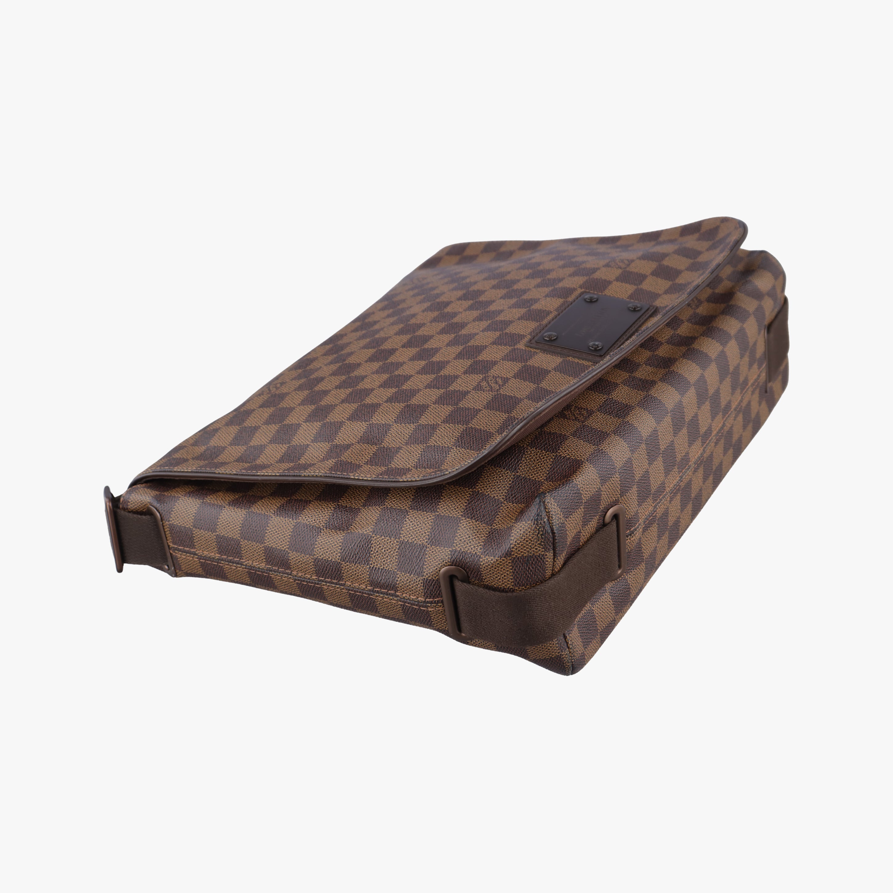 Pre-owned Louis Vuitton BROOKLYN GM EBENE Damier Canvas N51212 shoulderbag | stylenewstar