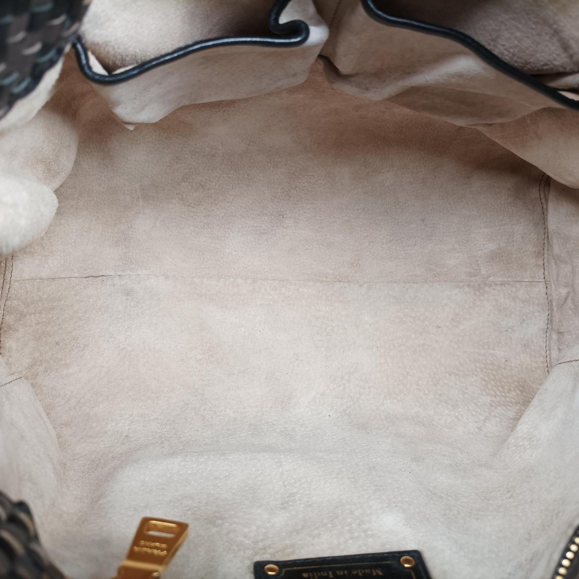 Pre-owned Prada Madras Brown leather  shoulderbag | stylenewstar