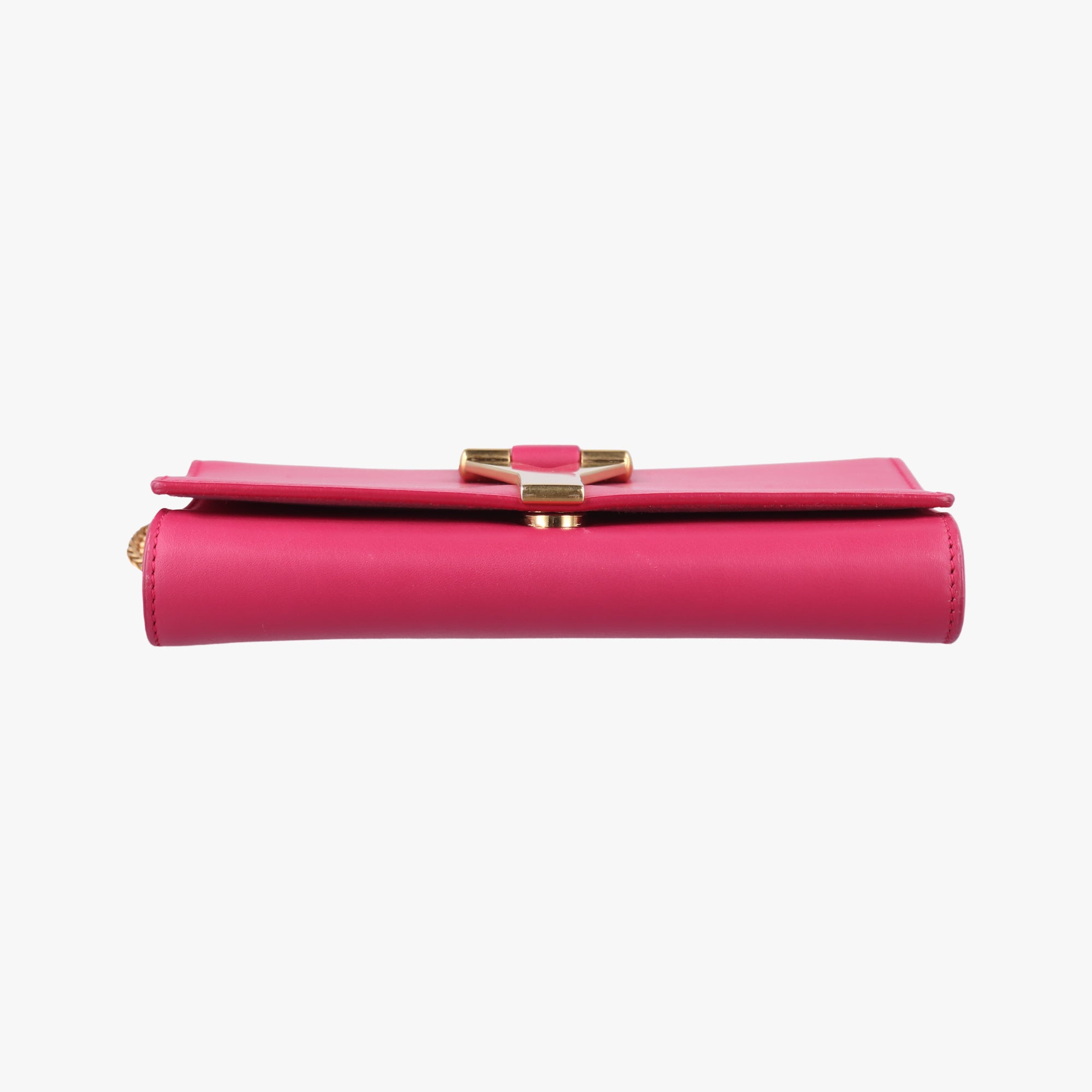 Pre-owned Yves Saint Laurent Y Line Pink Leather 311215 shoulderbag | stylenewstar