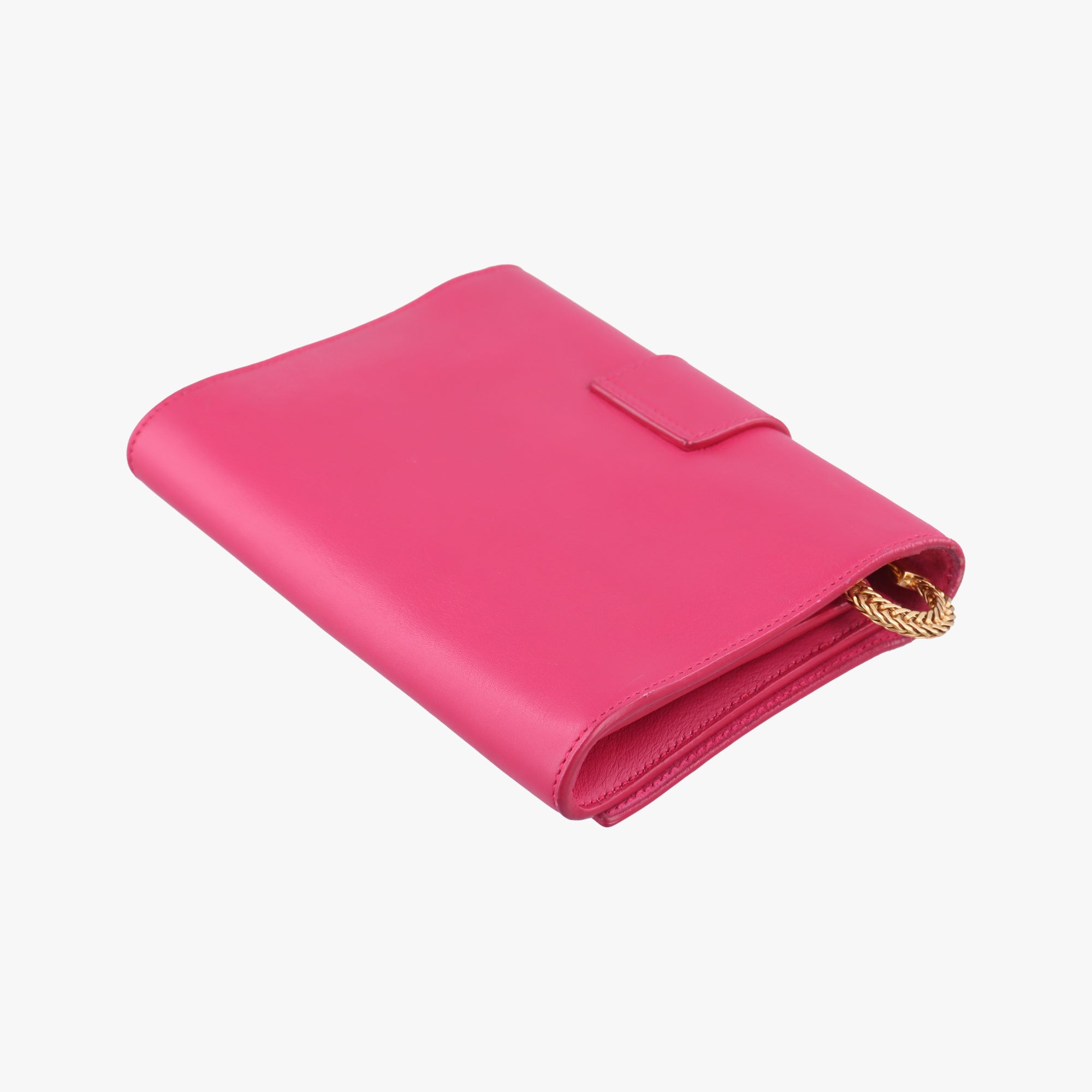 Pre-owned Yves Saint Laurent Y Line Pink Leather 311215 shoulderbag | stylenewstar
