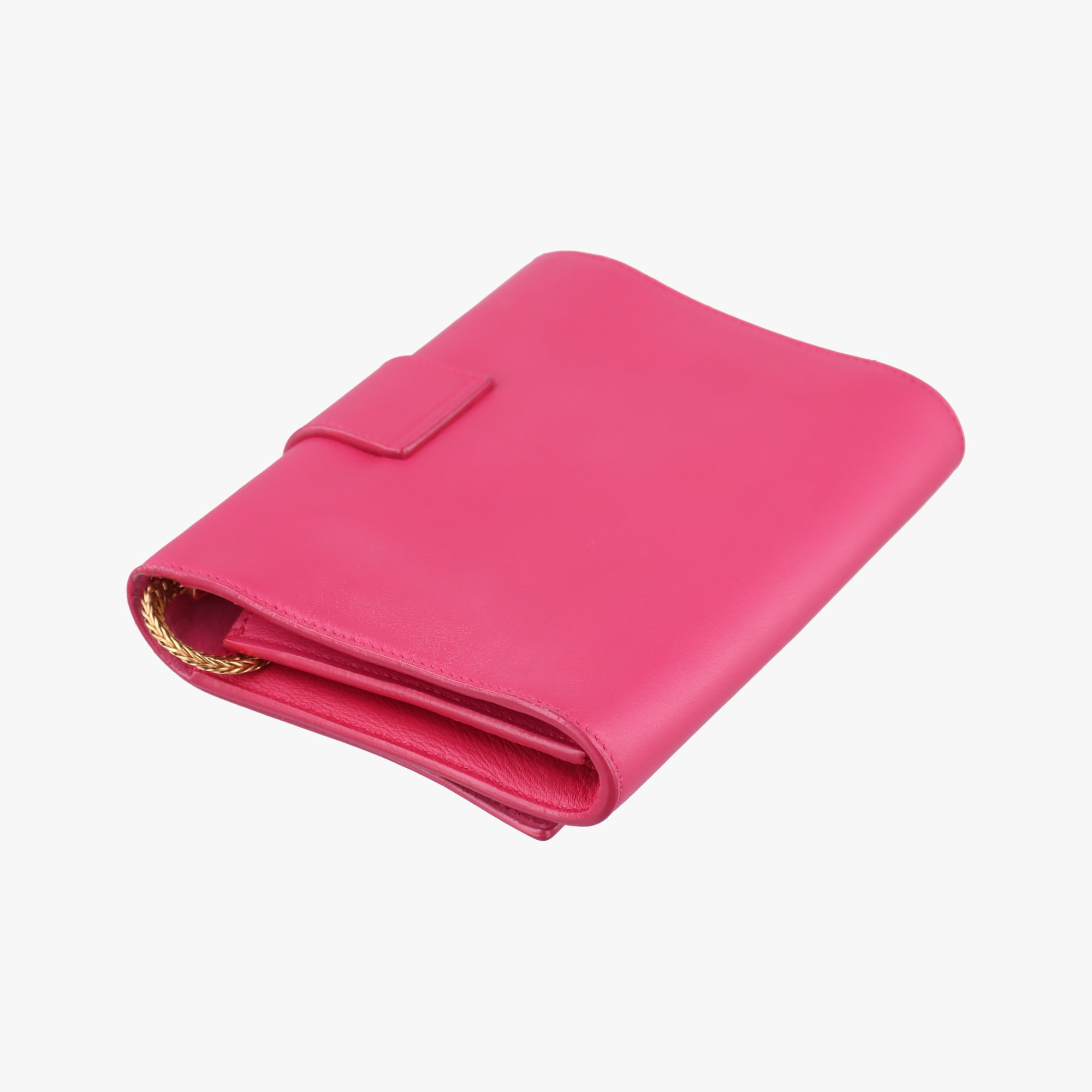 Pre-owned Yves Saint Laurent Y Line Pink Leather 311215 shoulderbag | stylenewstar