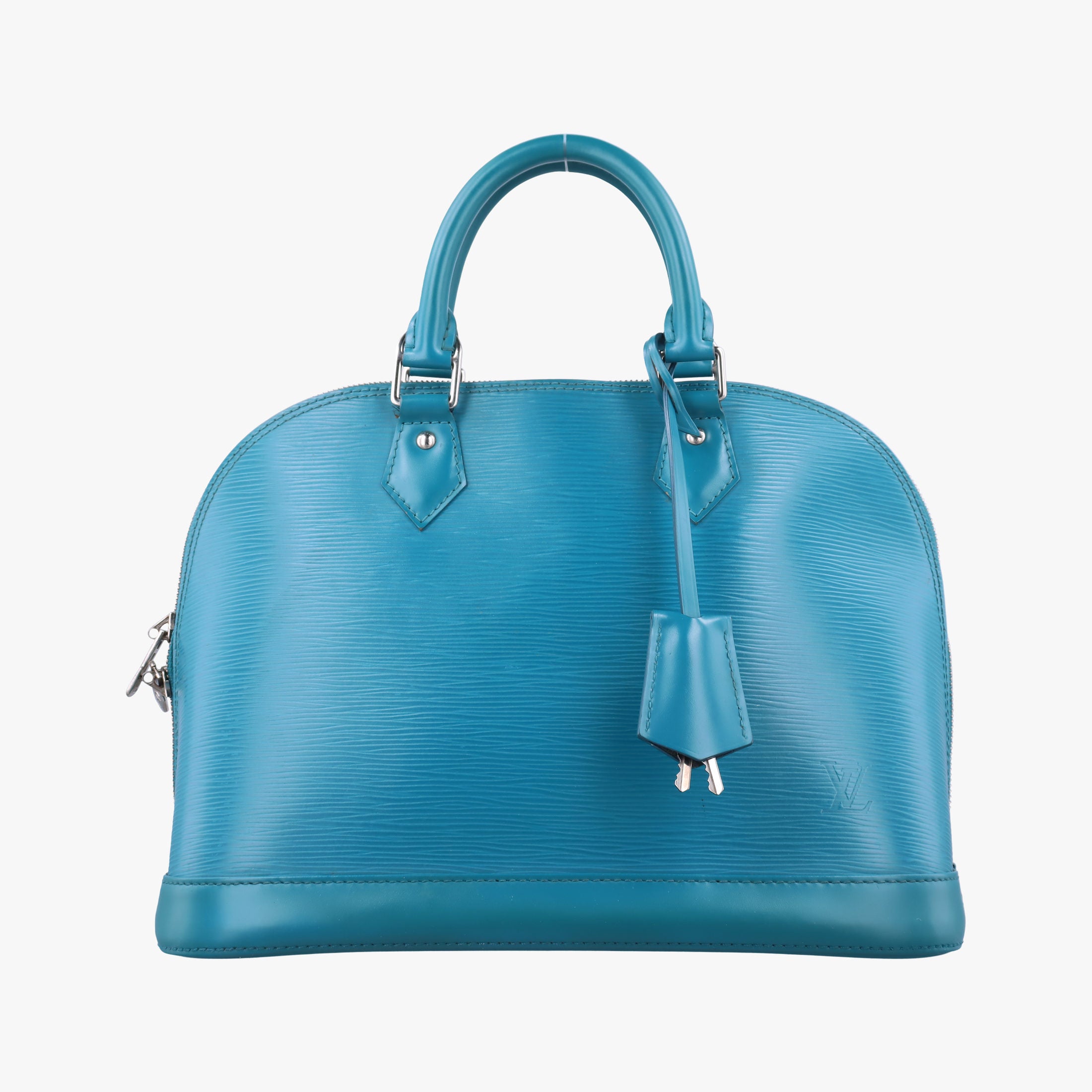 Pre-owned Louis Vuitton Alma PM CYAN Epi M40624 handbag | stylenewstar
