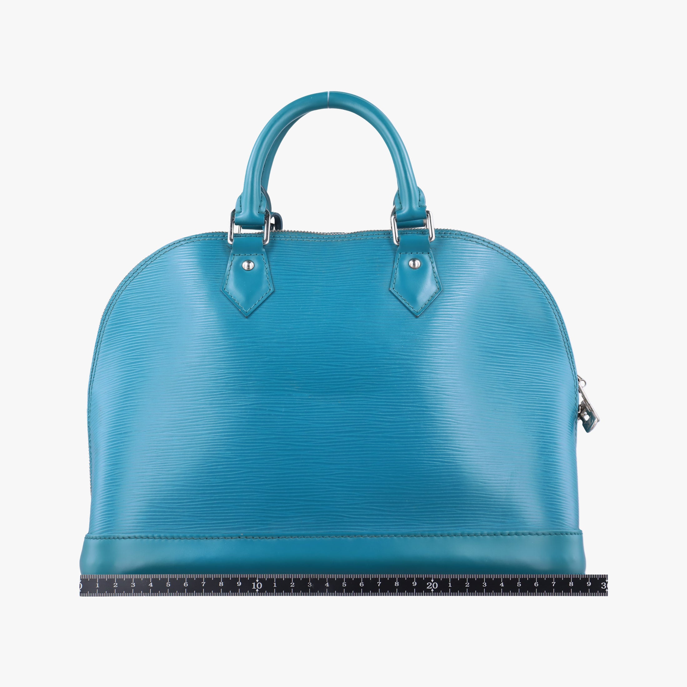 Pre-owned Louis Vuitton Alma PM CYAN Epi M40624 handbag | stylenewstar
