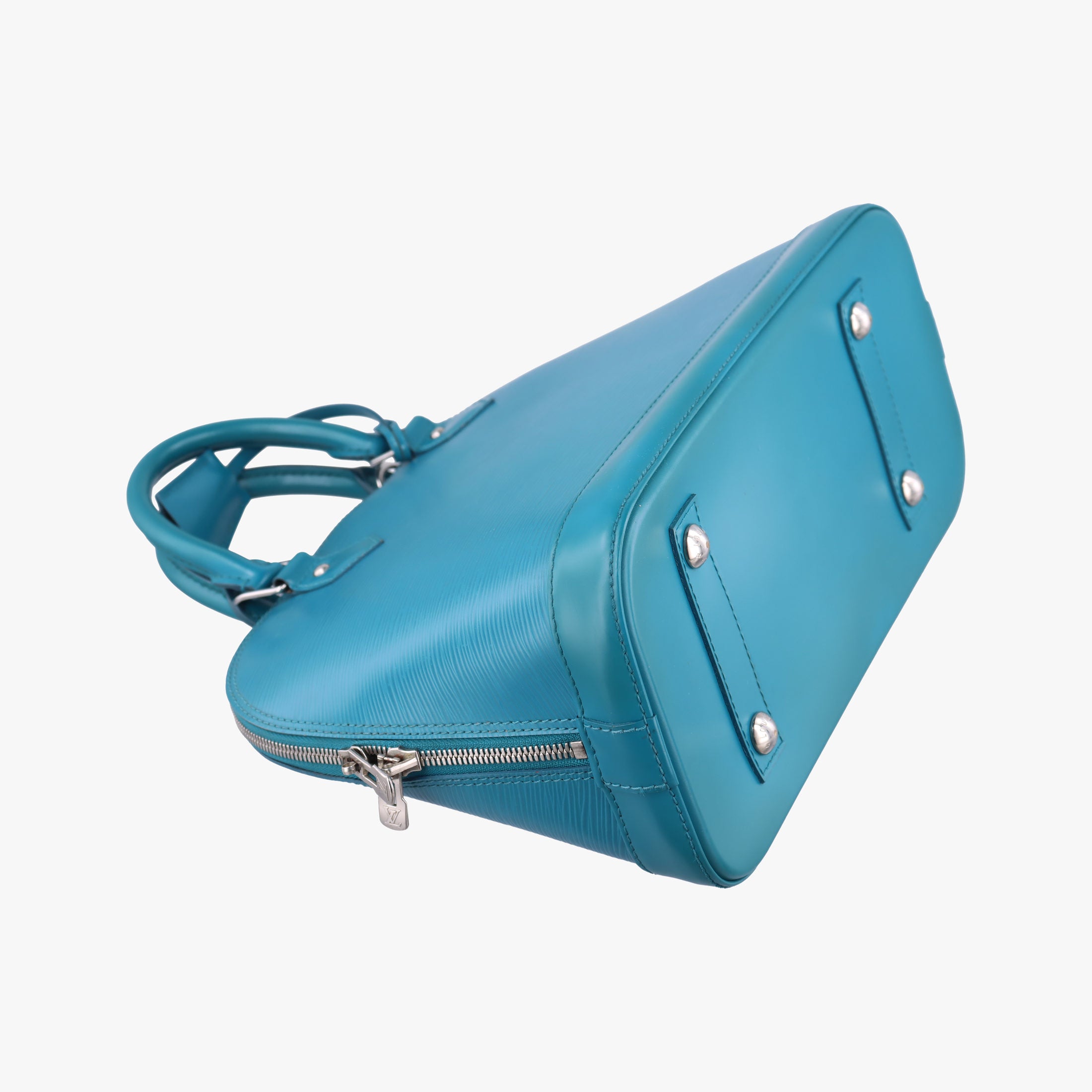 Pre-owned Louis Vuitton Alma PM CYAN Epi M40624 handbag | stylenewstar