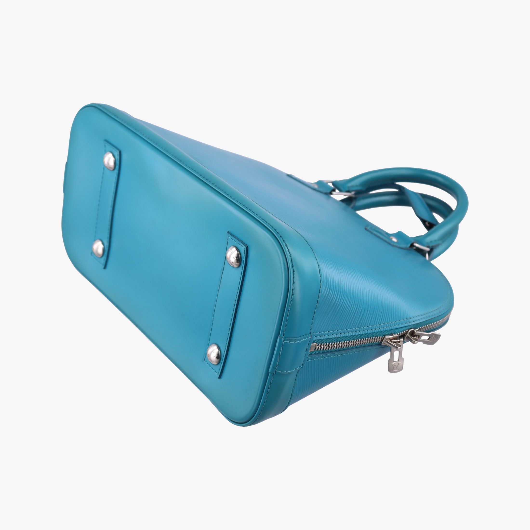 Pre-owned Louis Vuitton Alma PM CYAN Epi M40624 handbag | stylenewstar