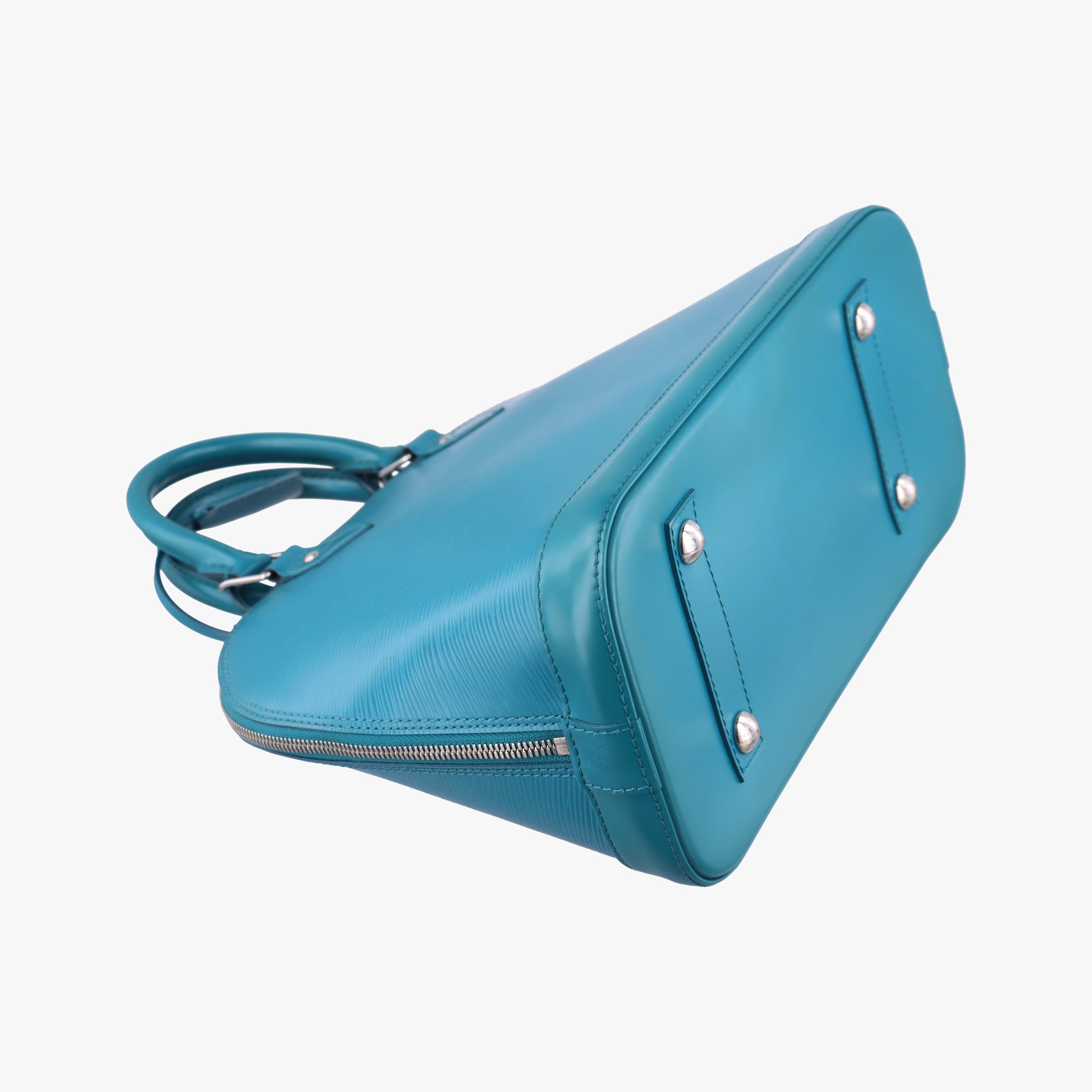 Pre-owned Louis Vuitton Alma PM CYAN Epi M40624 handbag | stylenewstar