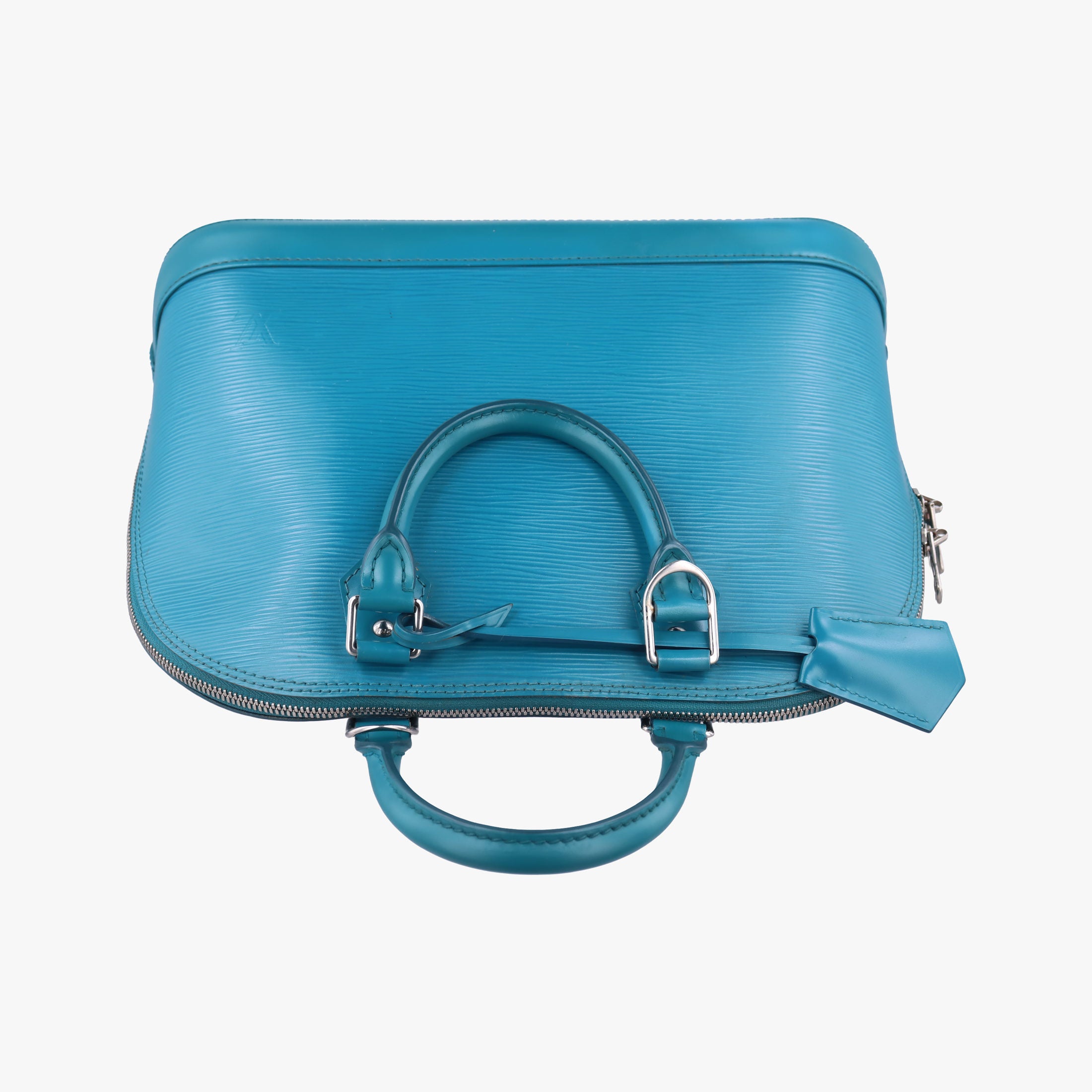 Pre-owned Louis Vuitton Alma PM CYAN Epi M40624 handbag | stylenewstar