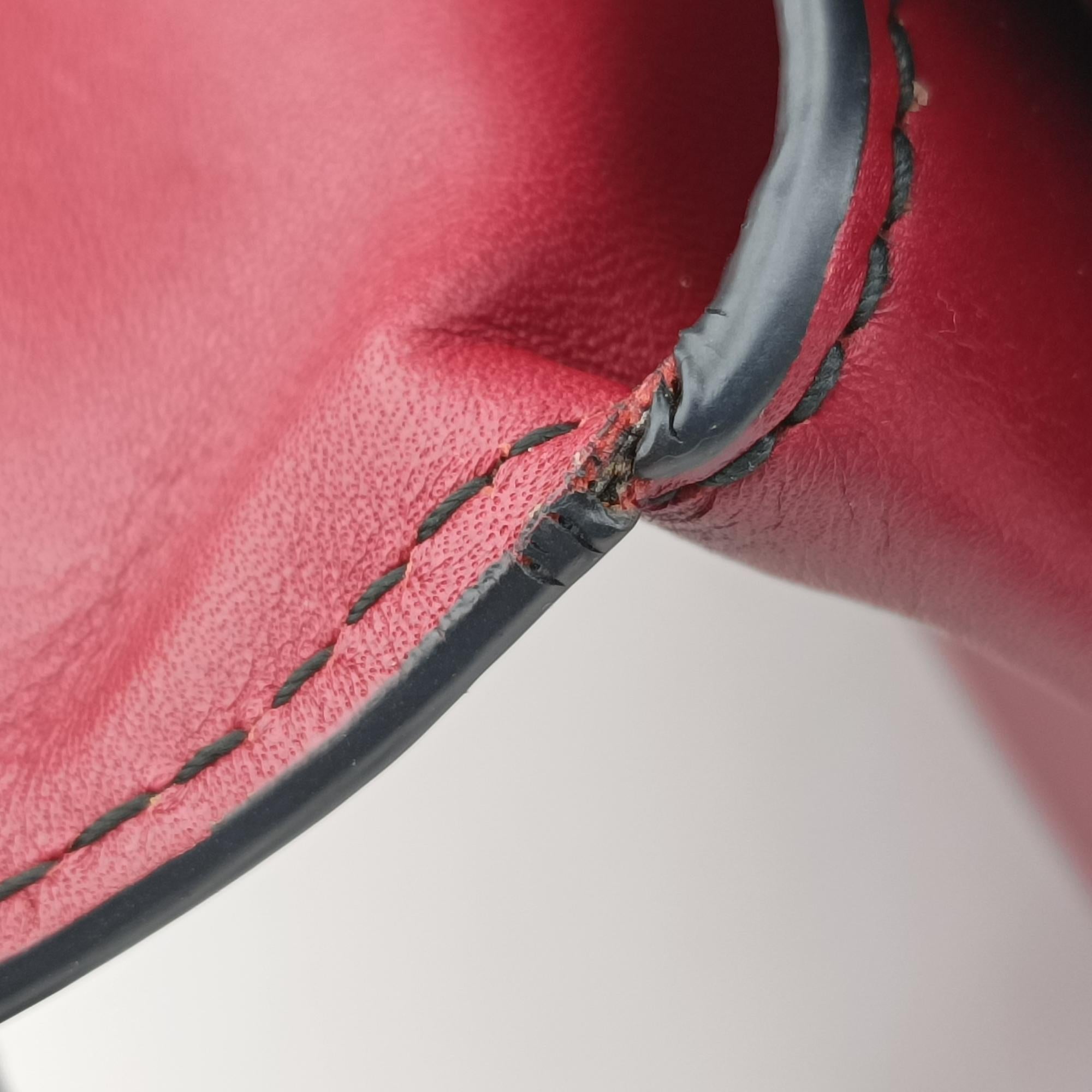 Pre-owned Bottega Veneta Piazza Red leather  shoulderbag | stylenewstar