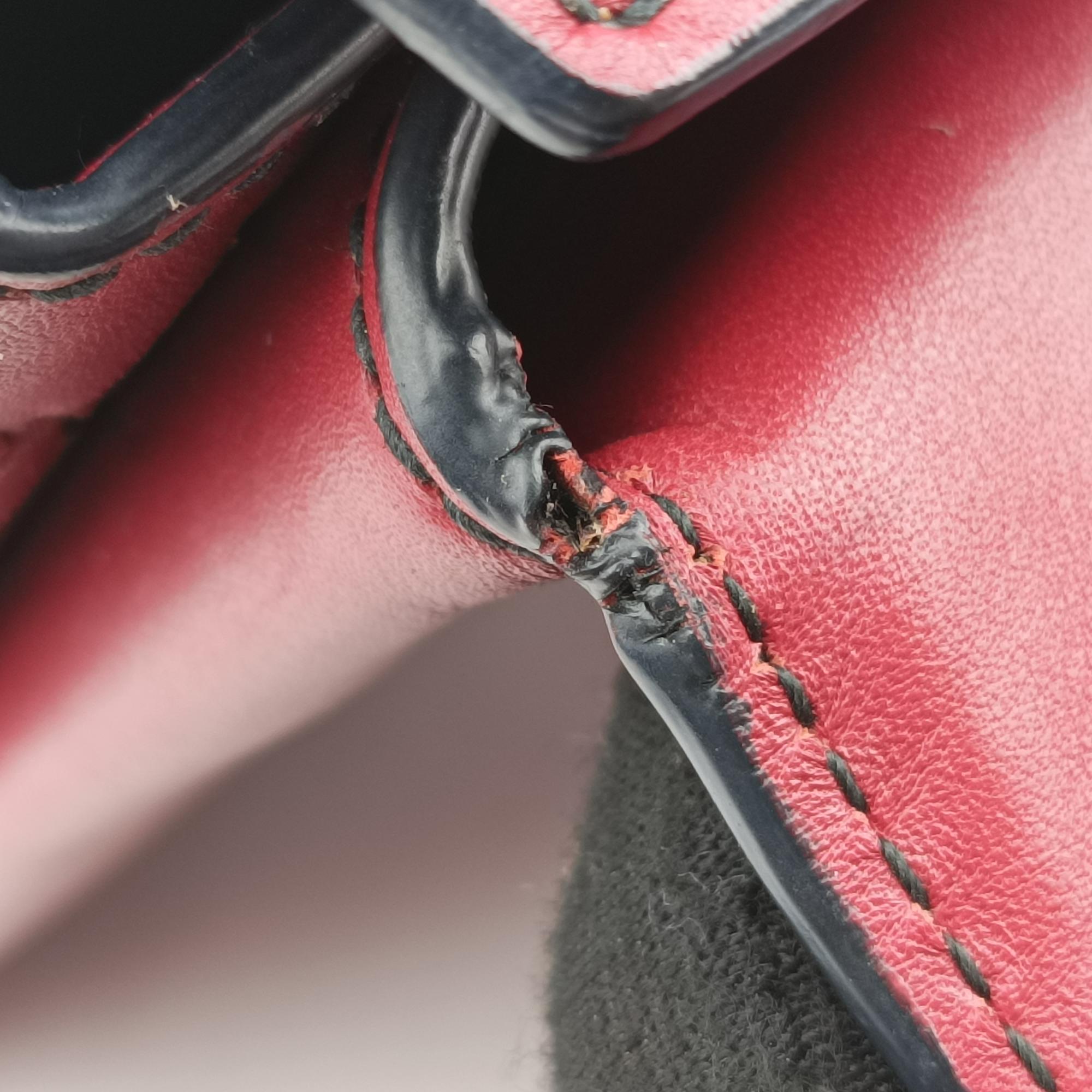 Pre-owned Bottega Veneta Piazza Red leather  shoulderbag | stylenewstar