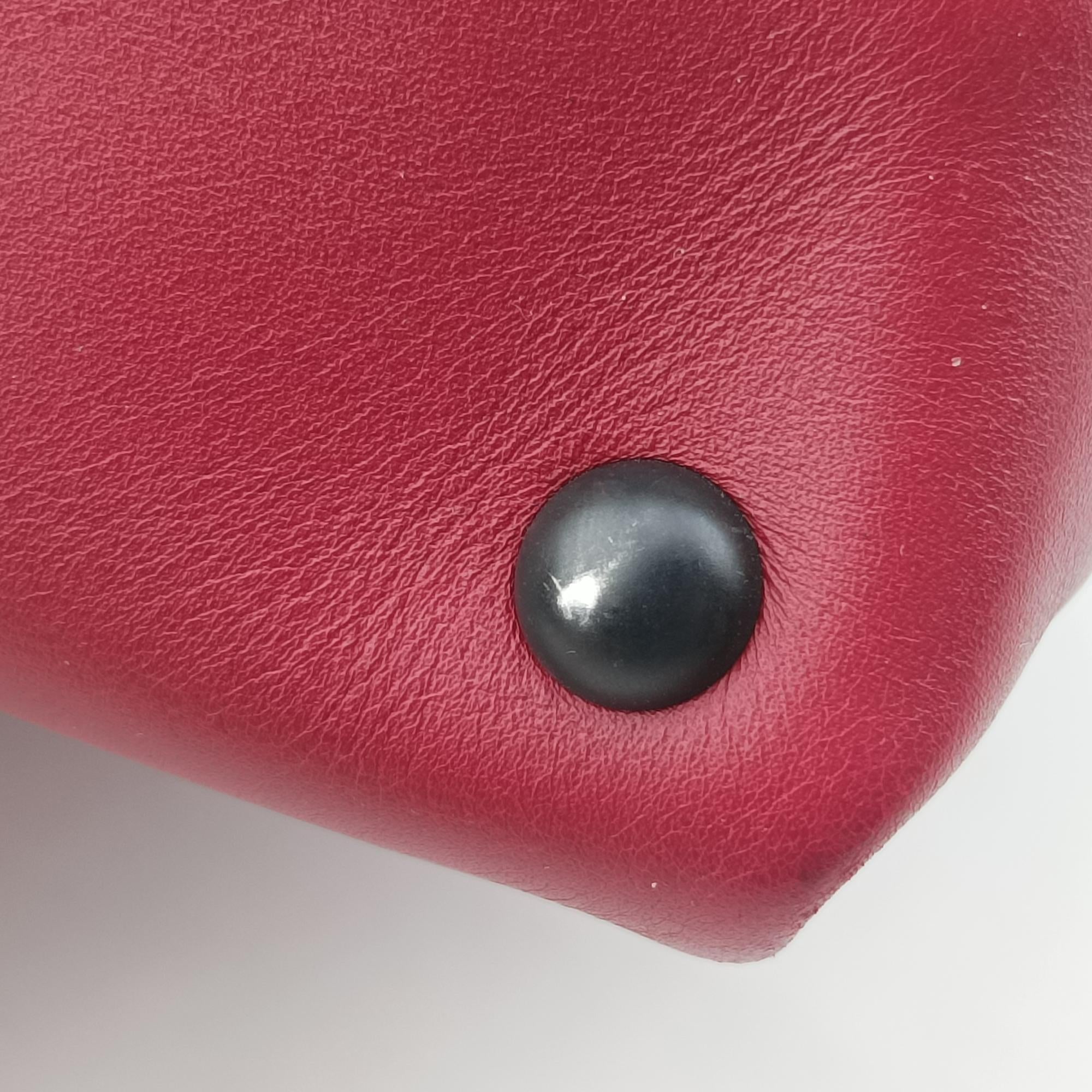 Pre-owned Bottega Veneta Piazza Red leather  shoulderbag | stylenewstar