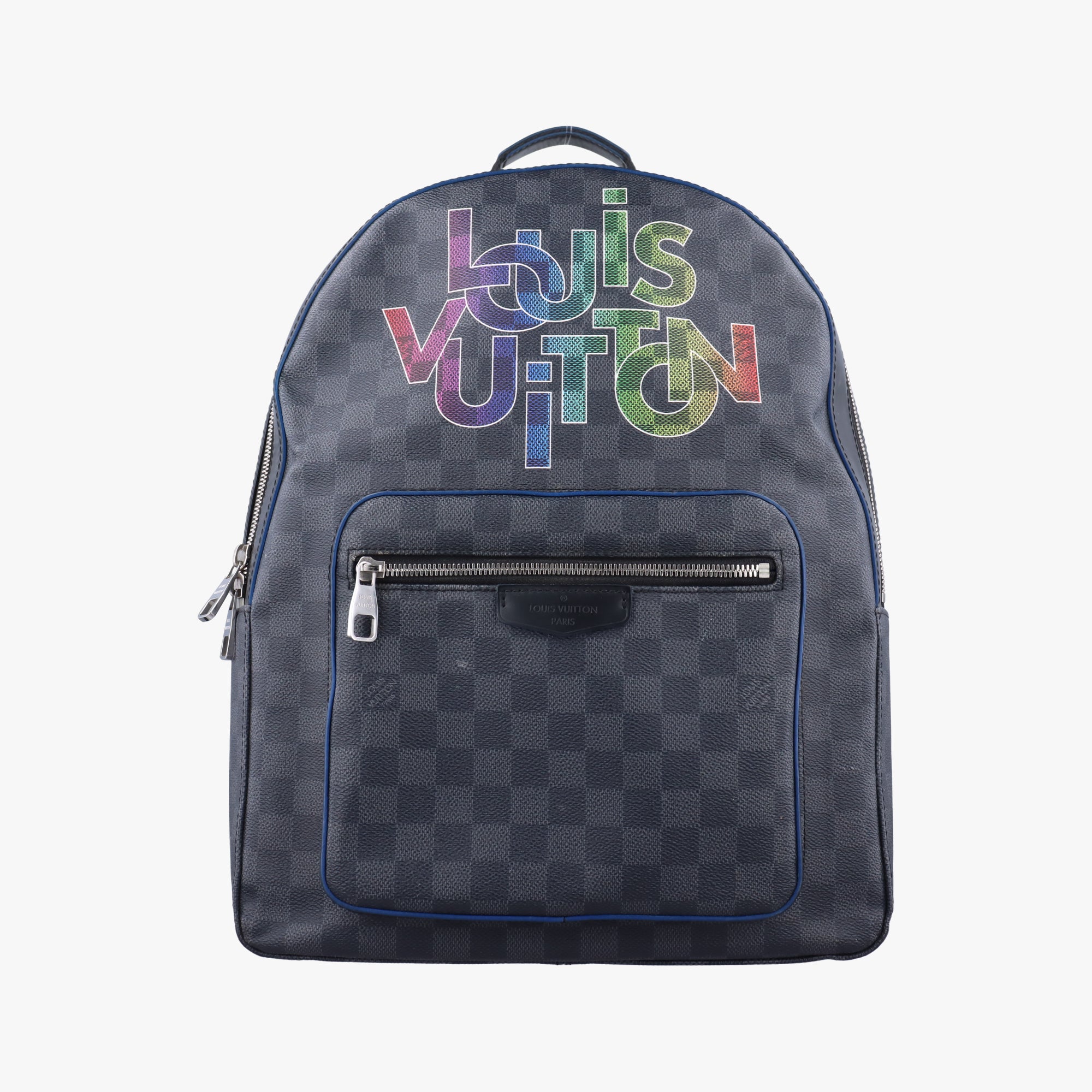 Vintage Louis Vuitton Rainbow Logo Josh Noir×multicolor Damier Graphite N40268 backpack/rucksack | stylenewstar