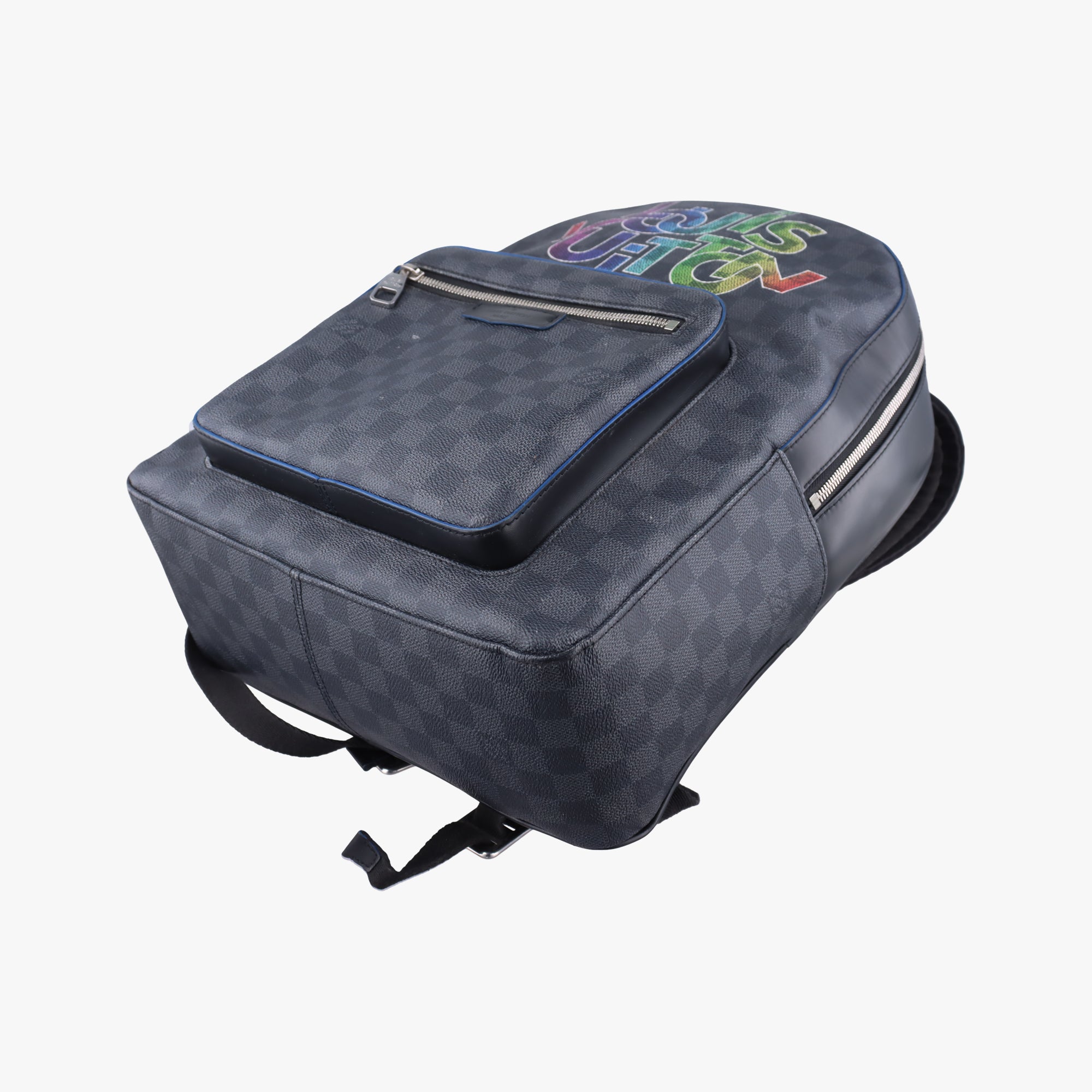 Vintage Louis Vuitton Rainbow Logo Josh Noir×multicolor Damier Graphite N40268 backpack/rucksack | stylenewstar
