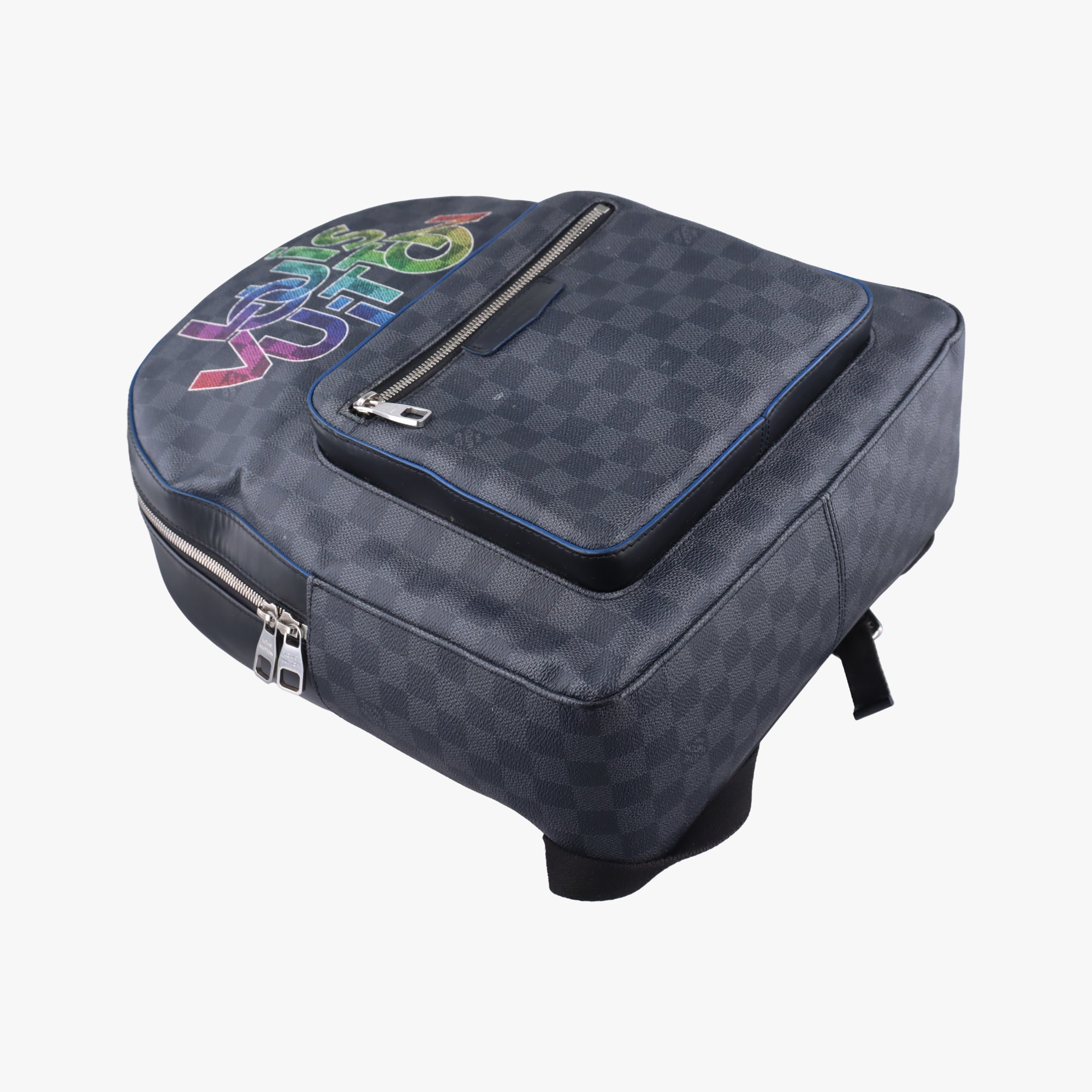 Vintage Louis Vuitton Rainbow Logo Josh Noir×multicolor Damier Graphite N40268 backpack/rucksack | stylenewstar