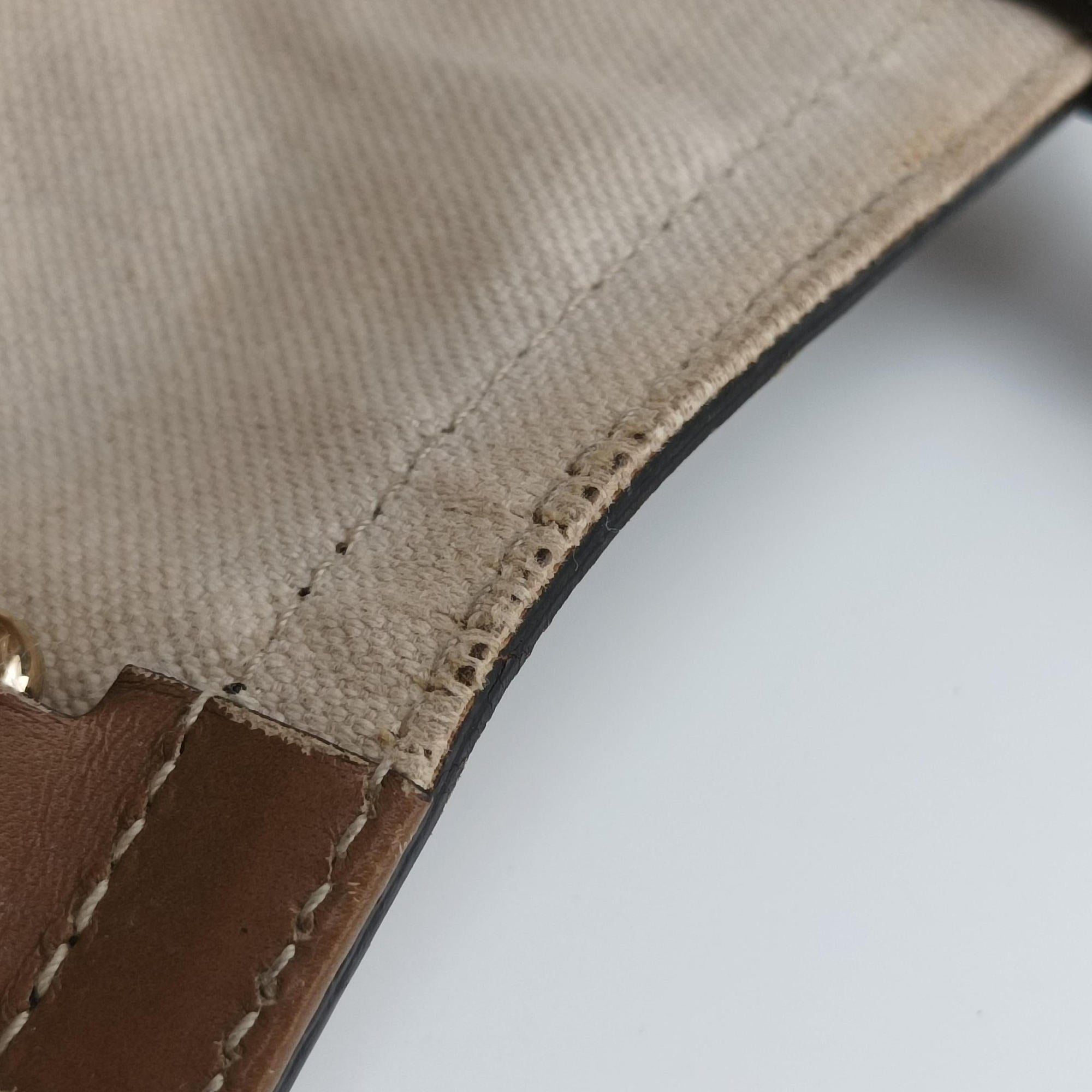 Secondhand Gucci GG Craft Brown canvas×leather 247209 shoulderbag | stylenewstar