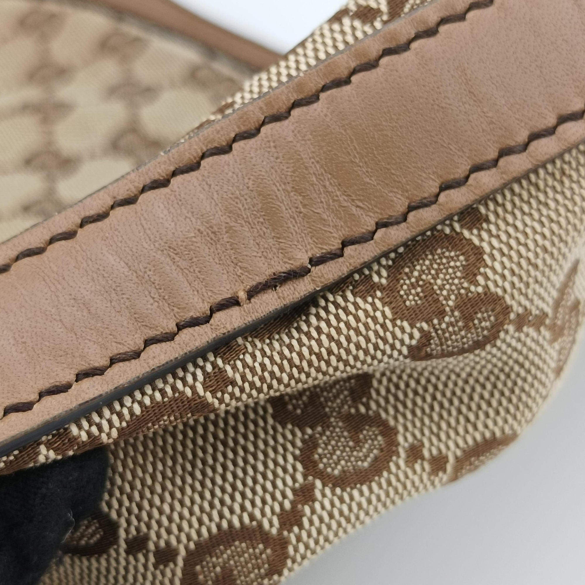 Secondhand Gucci GG Craft Brown canvas×leather 247209 shoulderbag | stylenewstar