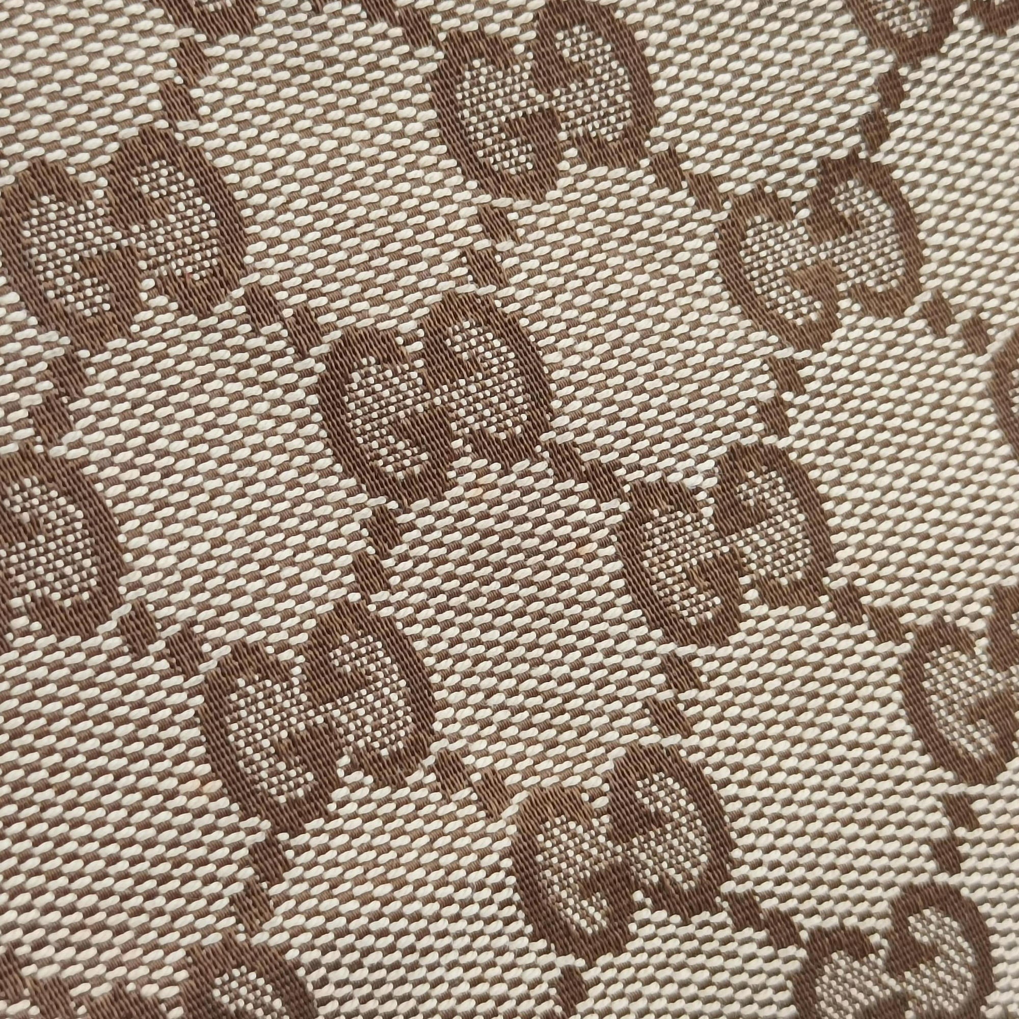 Secondhand Gucci GG Craft Brown canvas×leather 247209 shoulderbag | stylenewstar