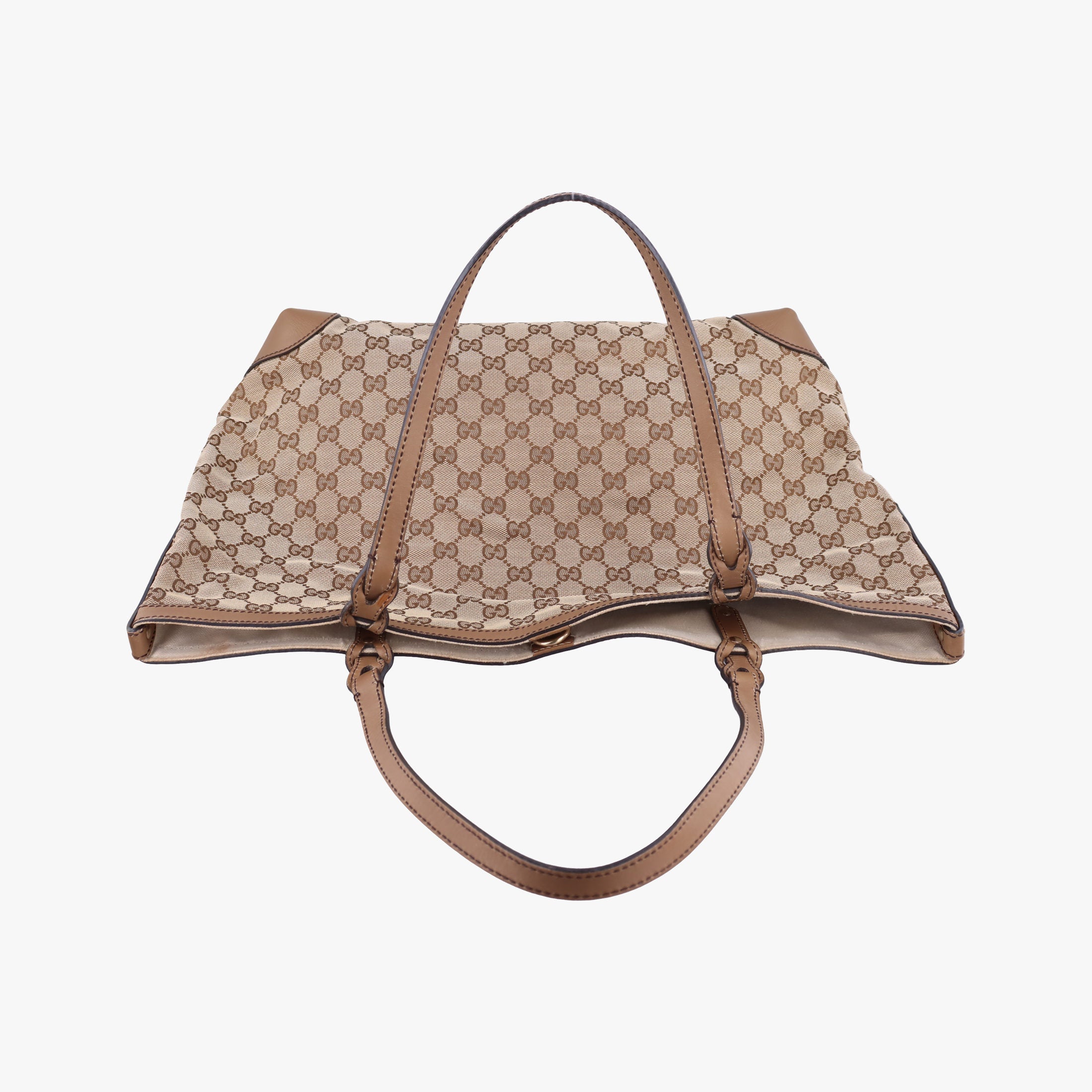 Secondhand Gucci GG Craft Brown canvas×leather 247209 shoulderbag | stylenewstar