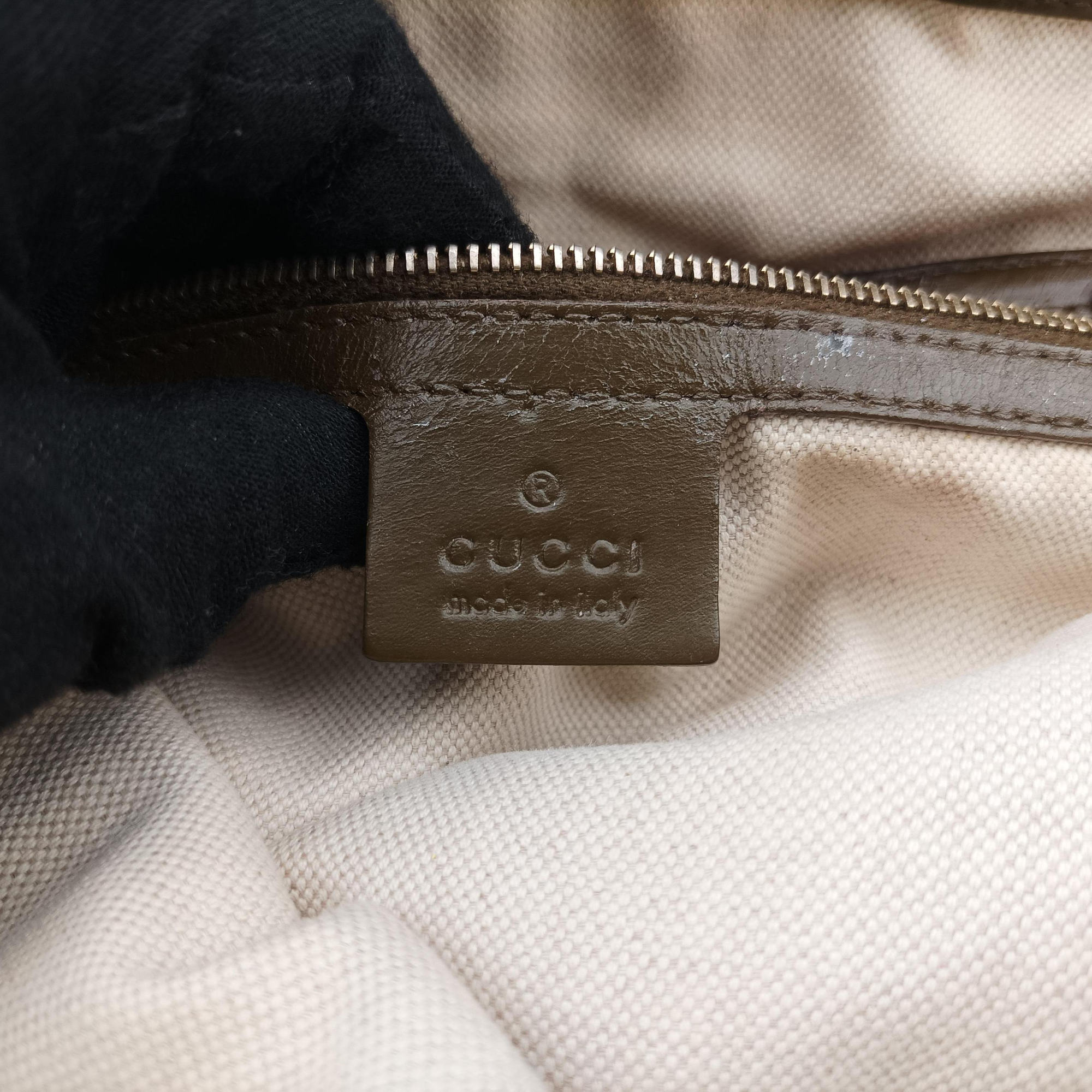 Pre-owned Gucci Guccissima Heart Bit Brown canvas×Leather 269957 handbag | stylenewstar