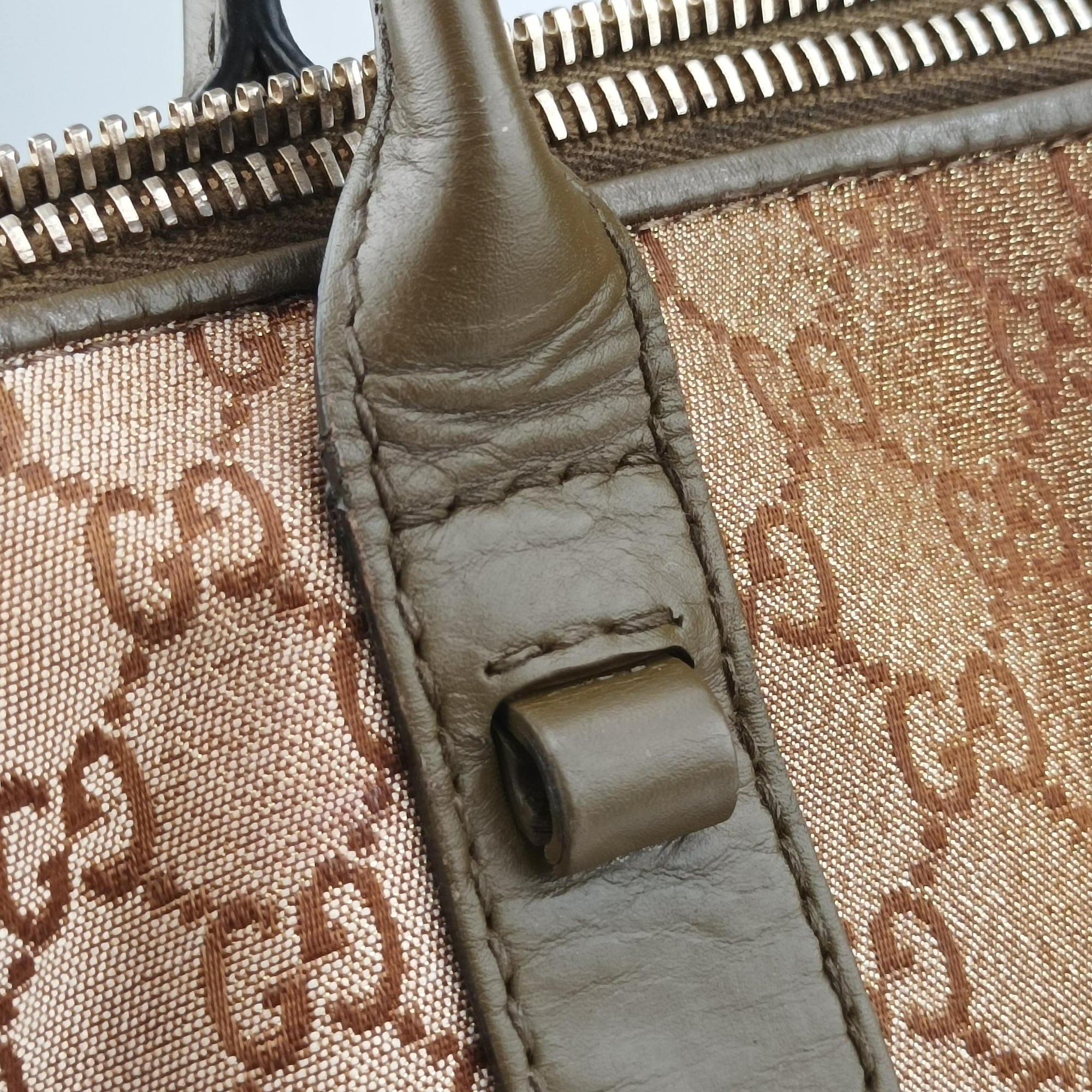Pre-owned Gucci Guccissima Heart Bit Brown canvas×Leather 269957 handbag | stylenewstar