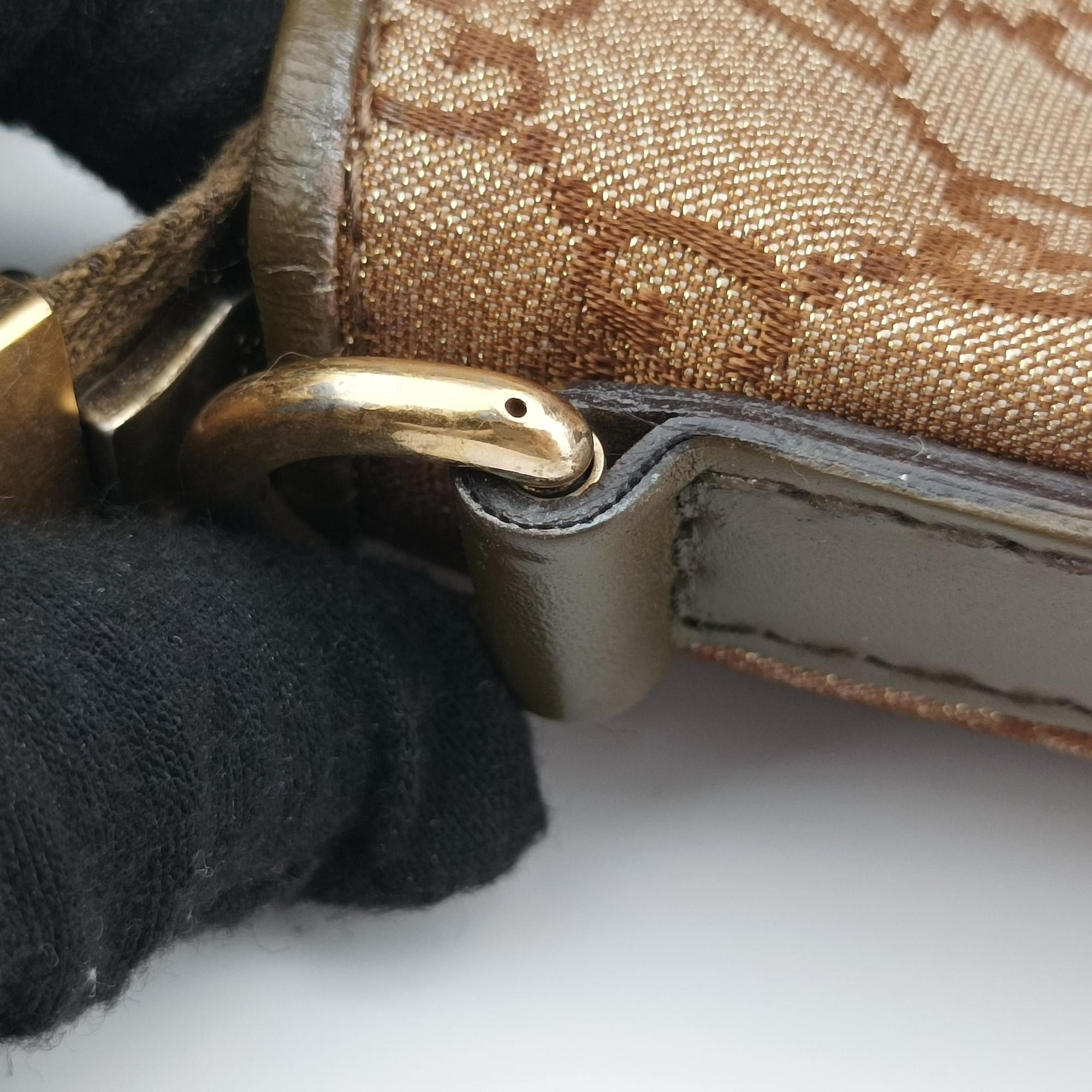 Pre-owned Gucci Guccissima Heart Bit Brown canvas×Leather 269957 handbag | stylenewstar
