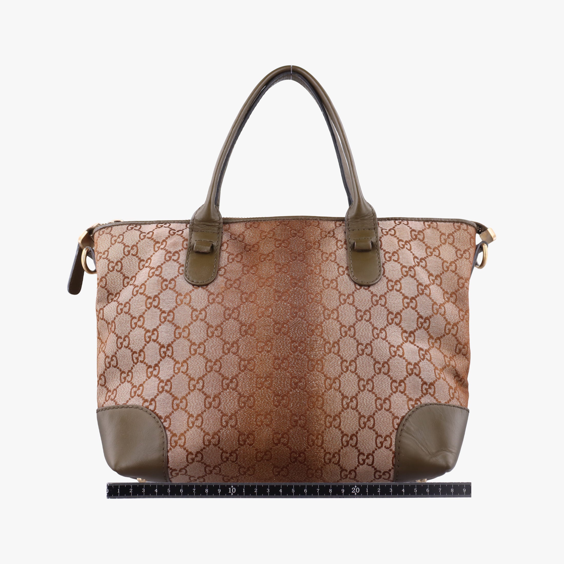 Pre-owned Gucci Guccissima Heart Bit Brown canvas×Leather 269957 handbag | stylenewstar