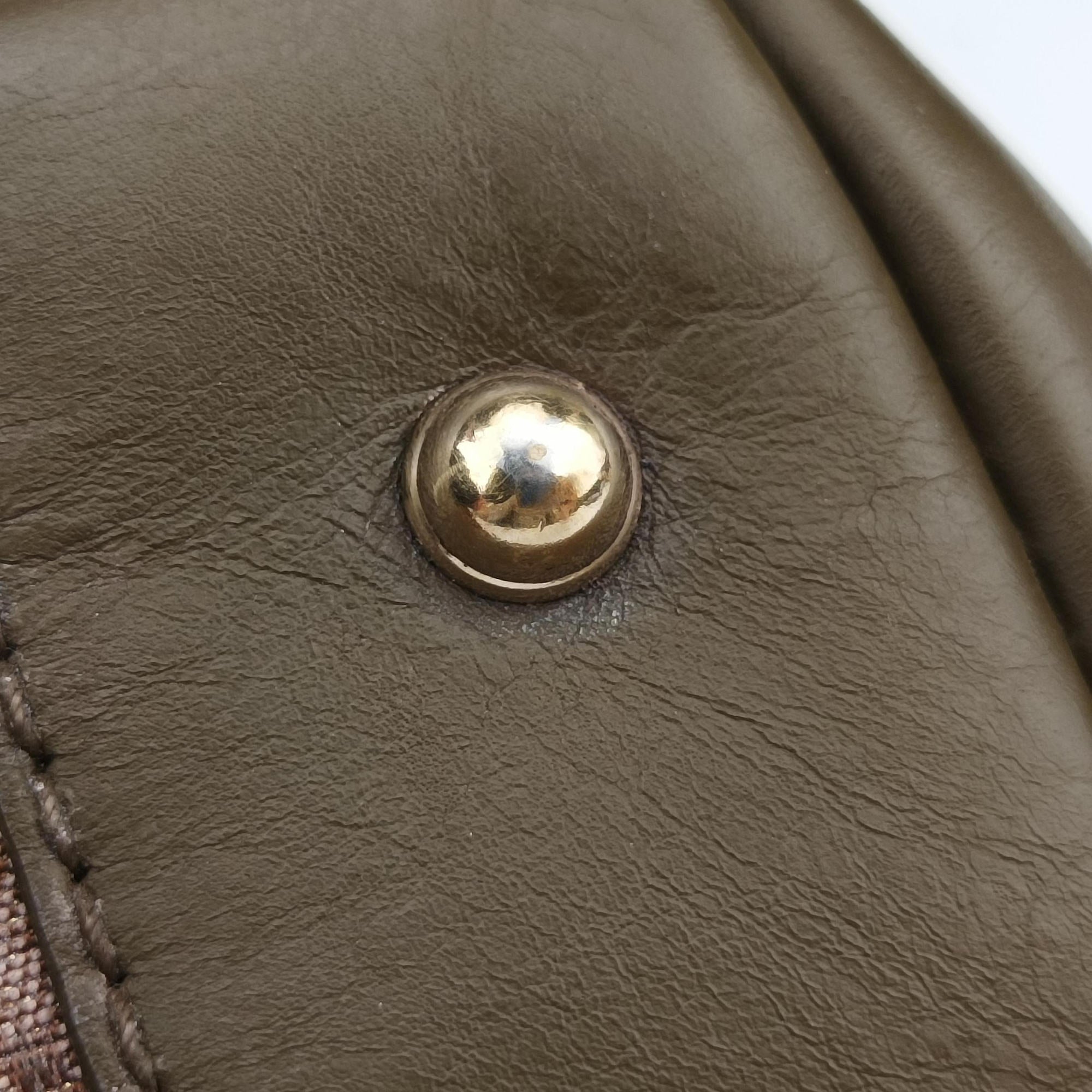 Pre-owned Gucci Guccissima Heart Bit Brown canvas×Leather 269957 handbag | stylenewstar
