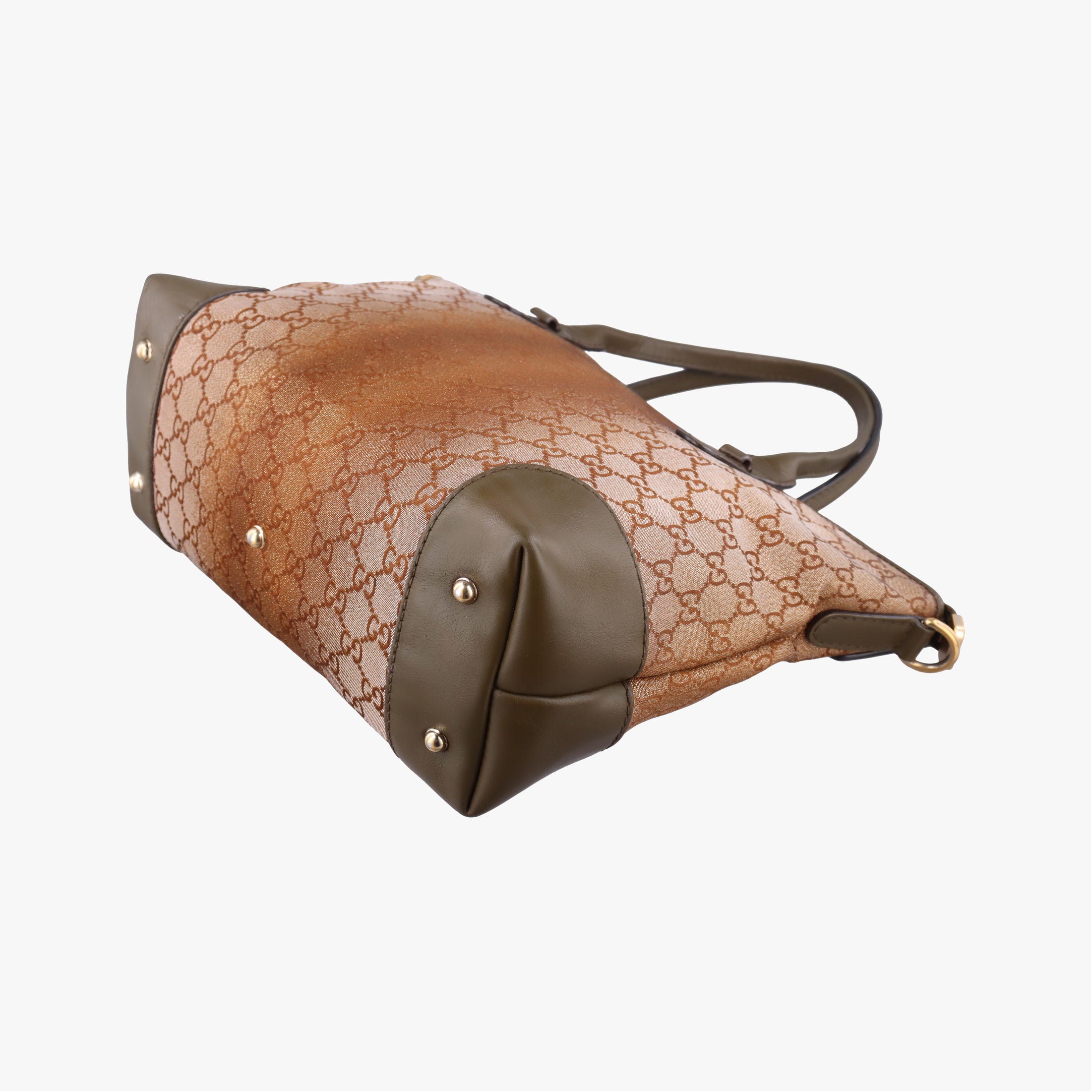 Pre-owned Gucci Guccissima Heart Bit Brown canvas×Leather 269957 handbag | stylenewstar