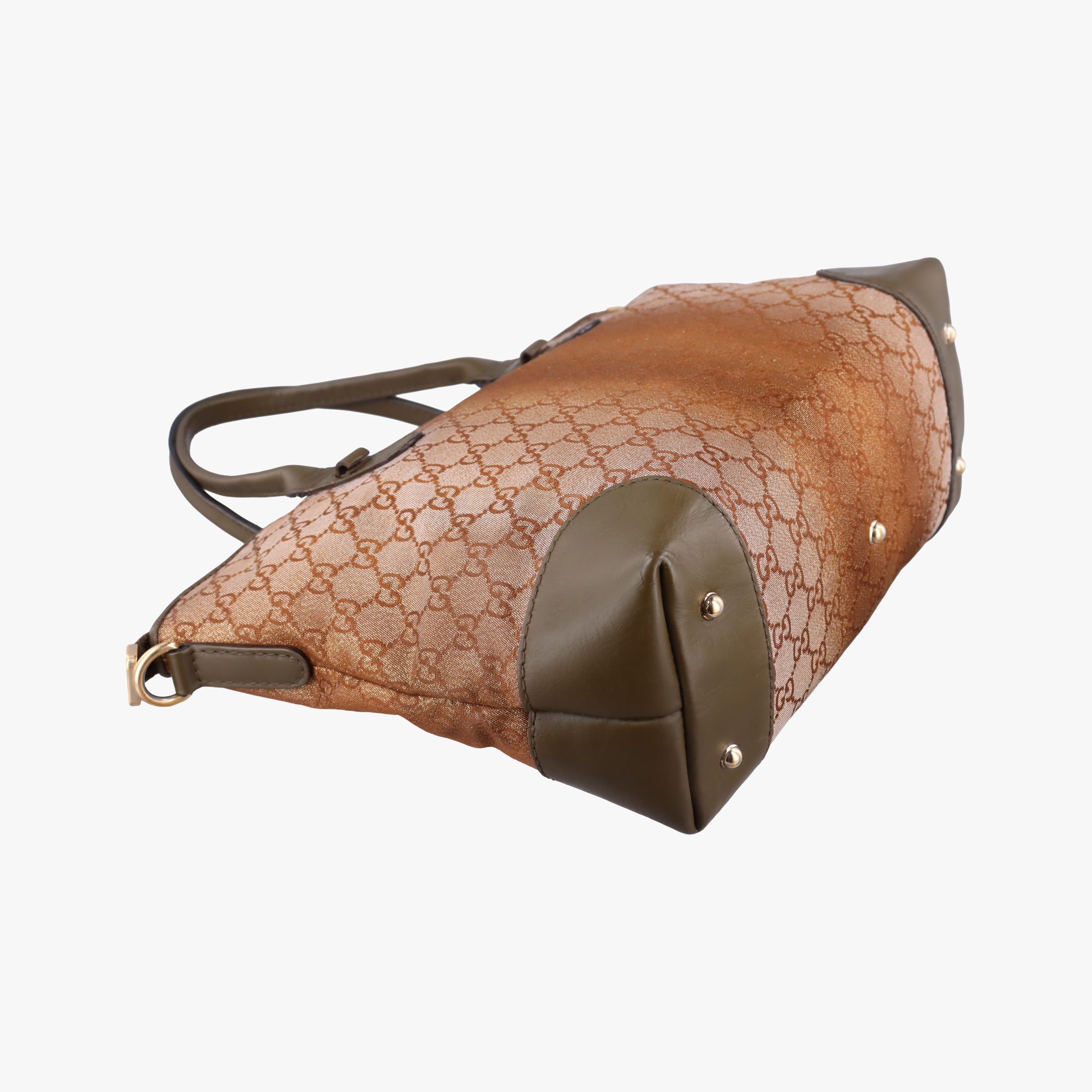 Pre-owned Gucci Guccissima Heart Bit Brown canvas×Leather 269957 handbag | stylenewstar