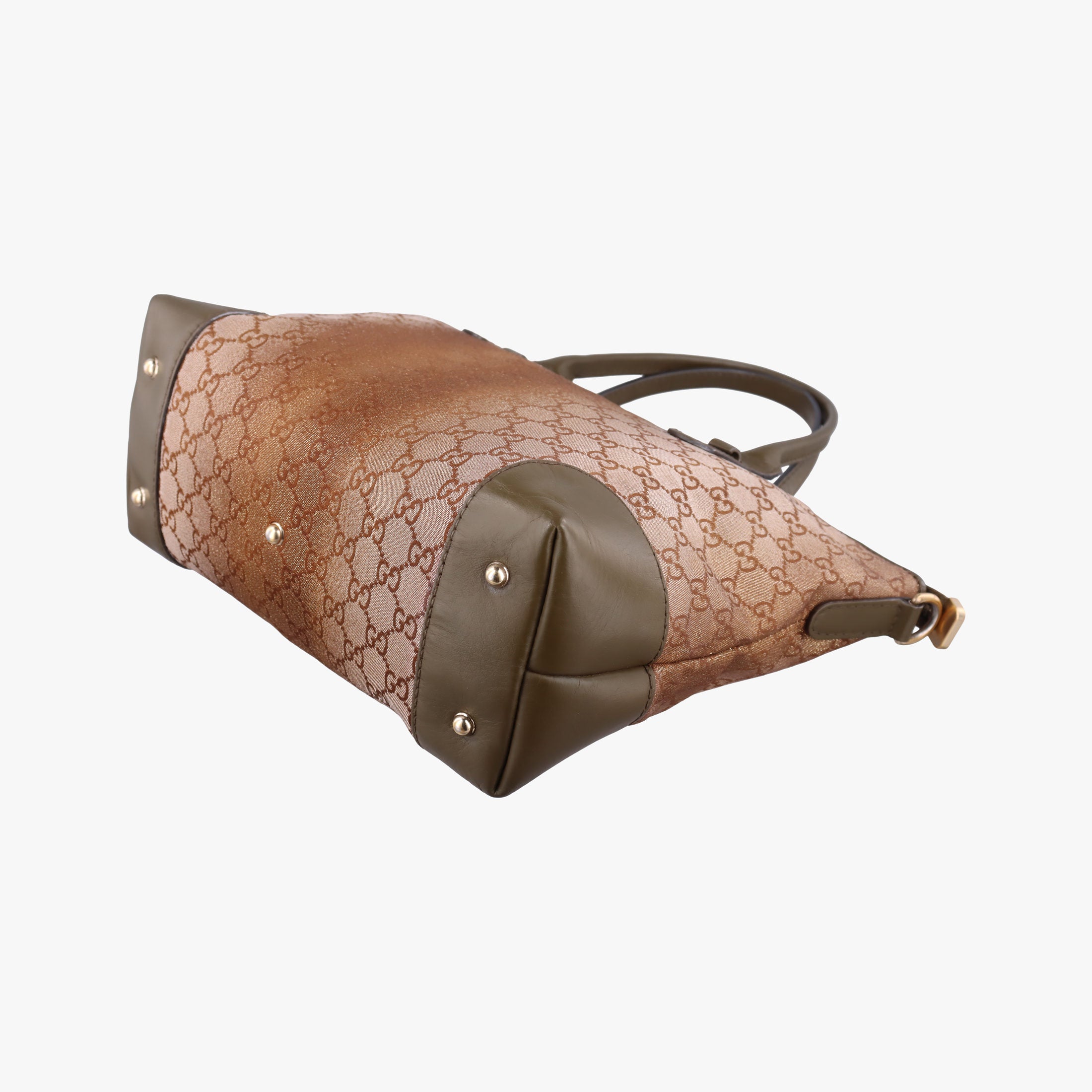 Pre-owned Gucci Guccissima Heart Bit Brown canvas×Leather 269957 handbag | stylenewstar