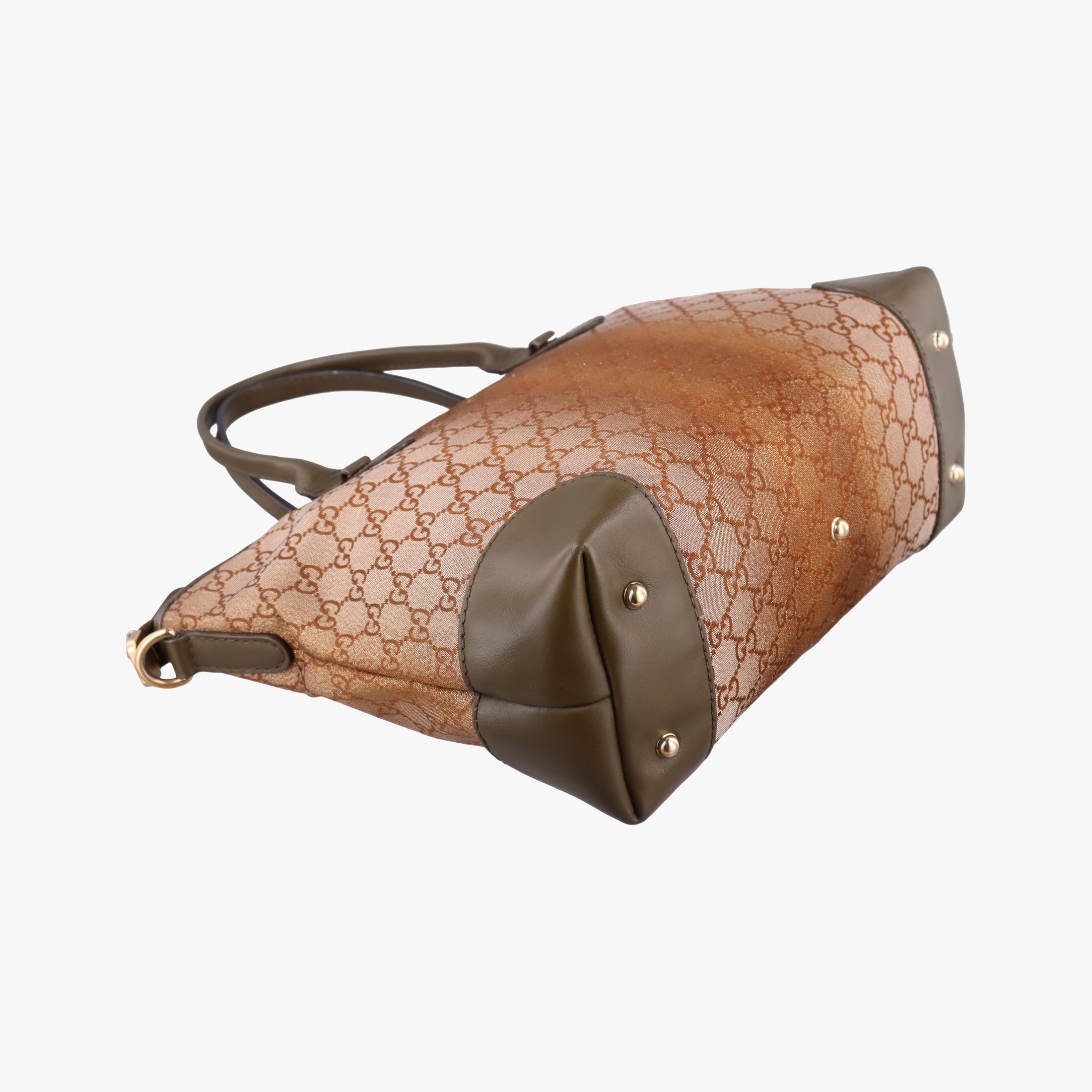Pre-owned Gucci Guccissima Heart Bit Brown canvas×Leather 269957 handbag | stylenewstar