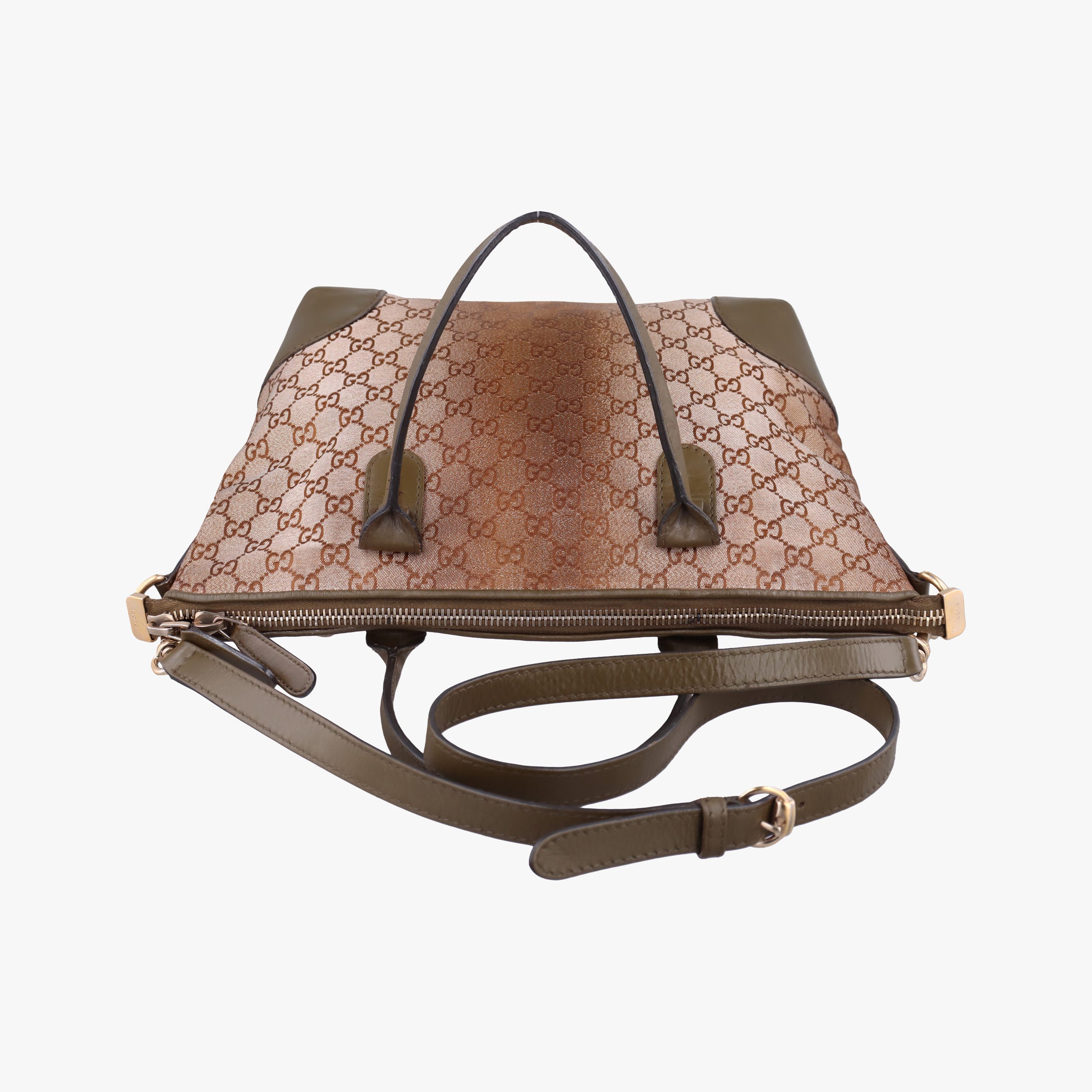 Pre-owned Gucci Guccissima Heart Bit Brown canvas×Leather 269957 handbag | stylenewstar