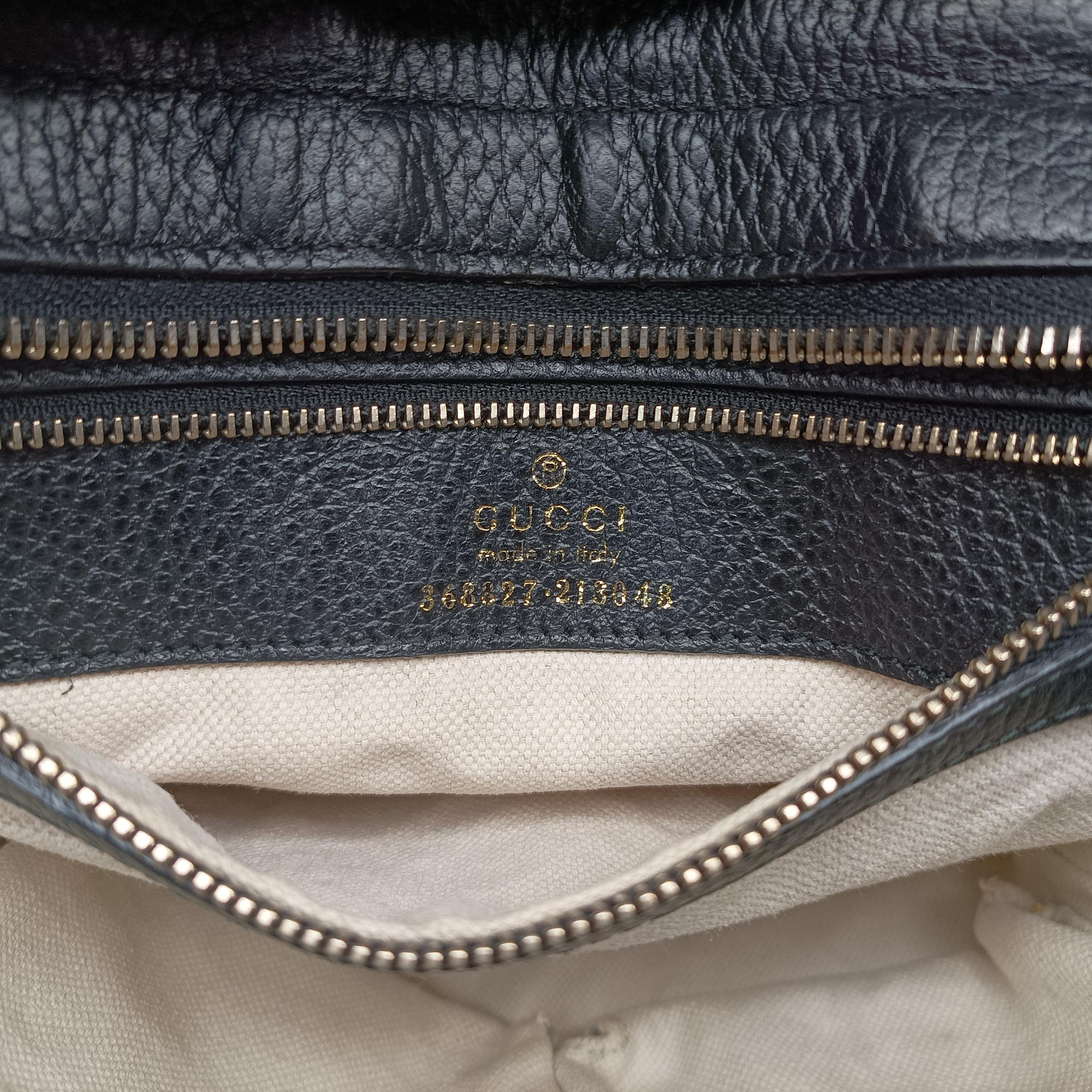 Pre-owned Gucci Swing Black Leather 368827 shoulderbag | stylenewstar