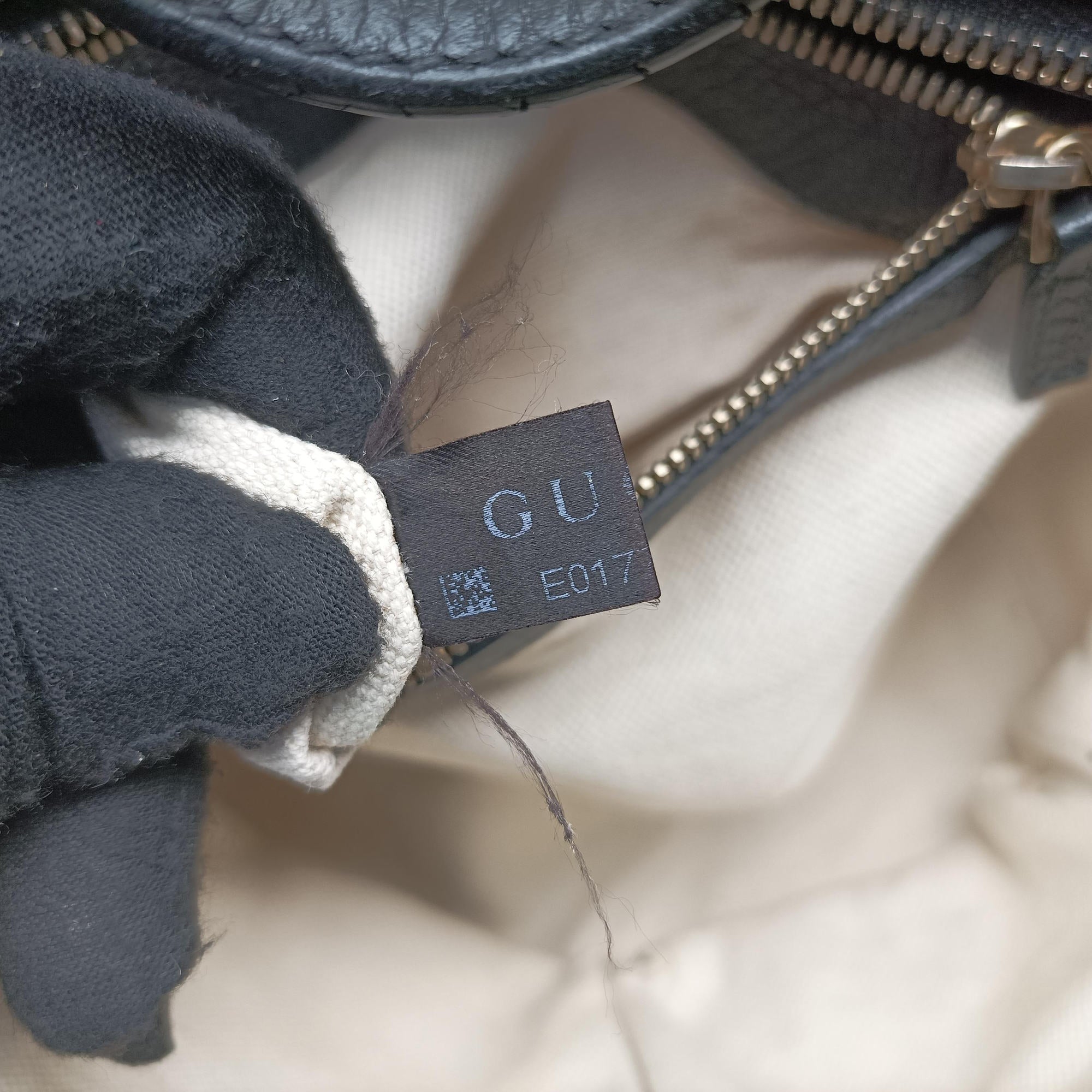 Pre-owned Gucci Swing Black Leather 368827 shoulderbag | stylenewstar