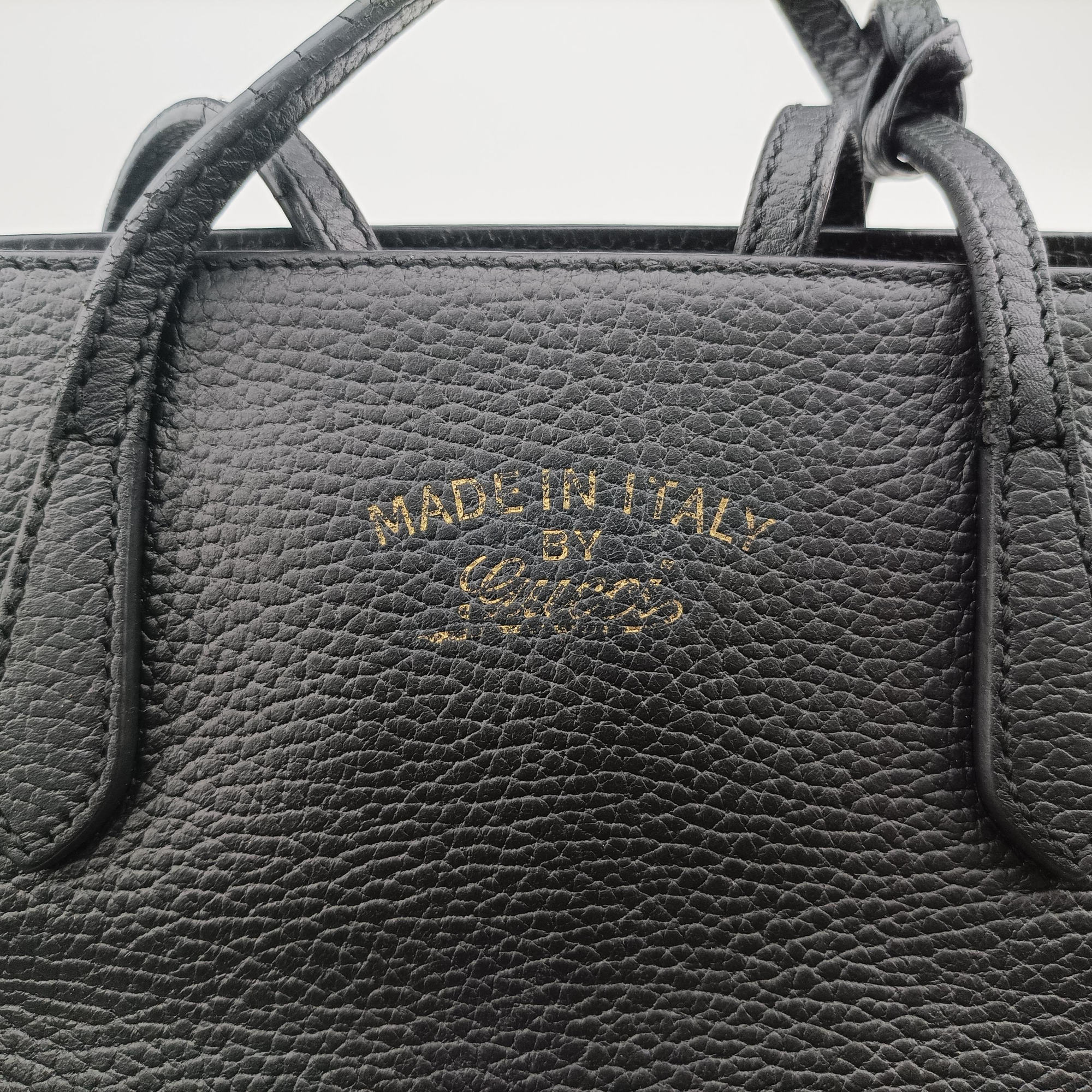 Pre-owned Gucci Swing Black Leather 368827 shoulderbag | stylenewstar