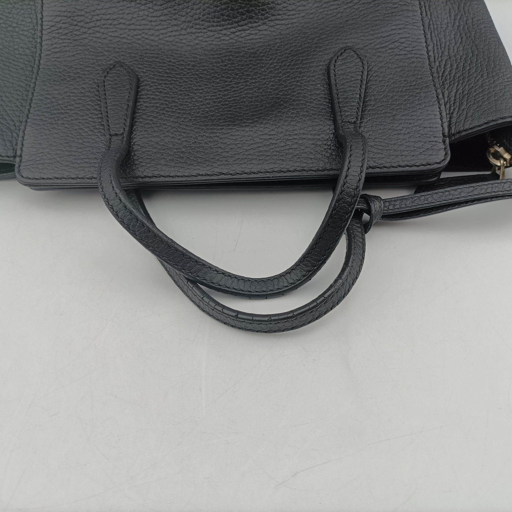 Pre-owned Gucci Swing Black Leather 368827 shoulderbag | stylenewstar