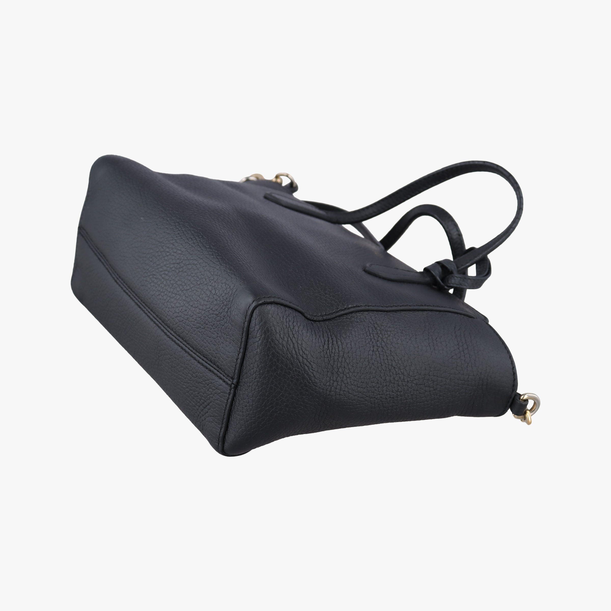 Pre-owned Gucci Swing Black Leather 368827 shoulderbag | stylenewstar