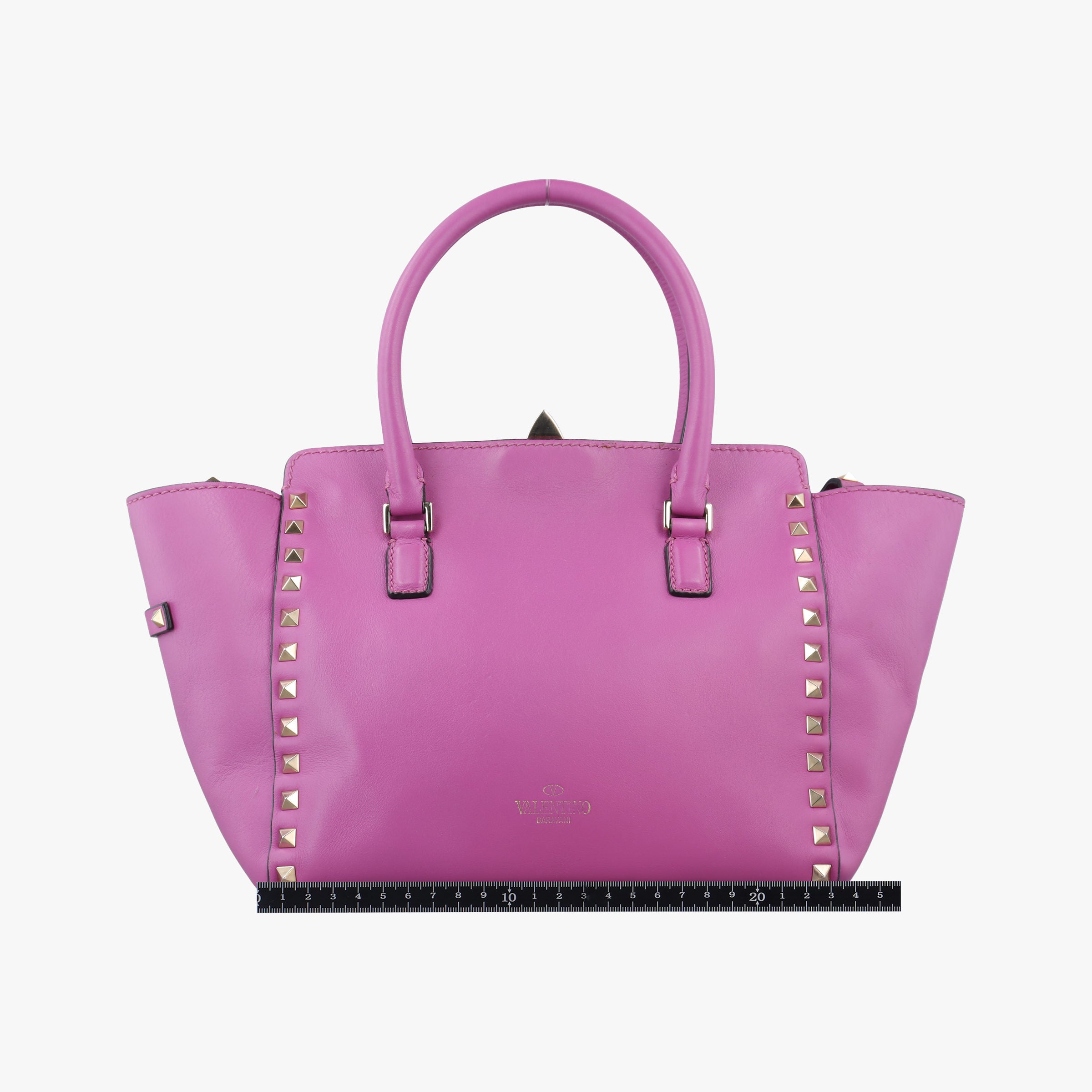 Pre-owned Valentino Rockstud purple Leather  shoulderbag | stylenewstar