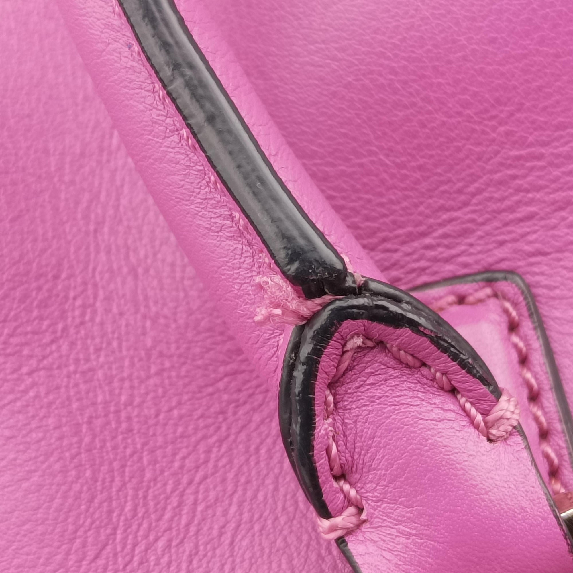 Pre-owned Valentino Rockstud purple Leather  shoulderbag | stylenewstar
