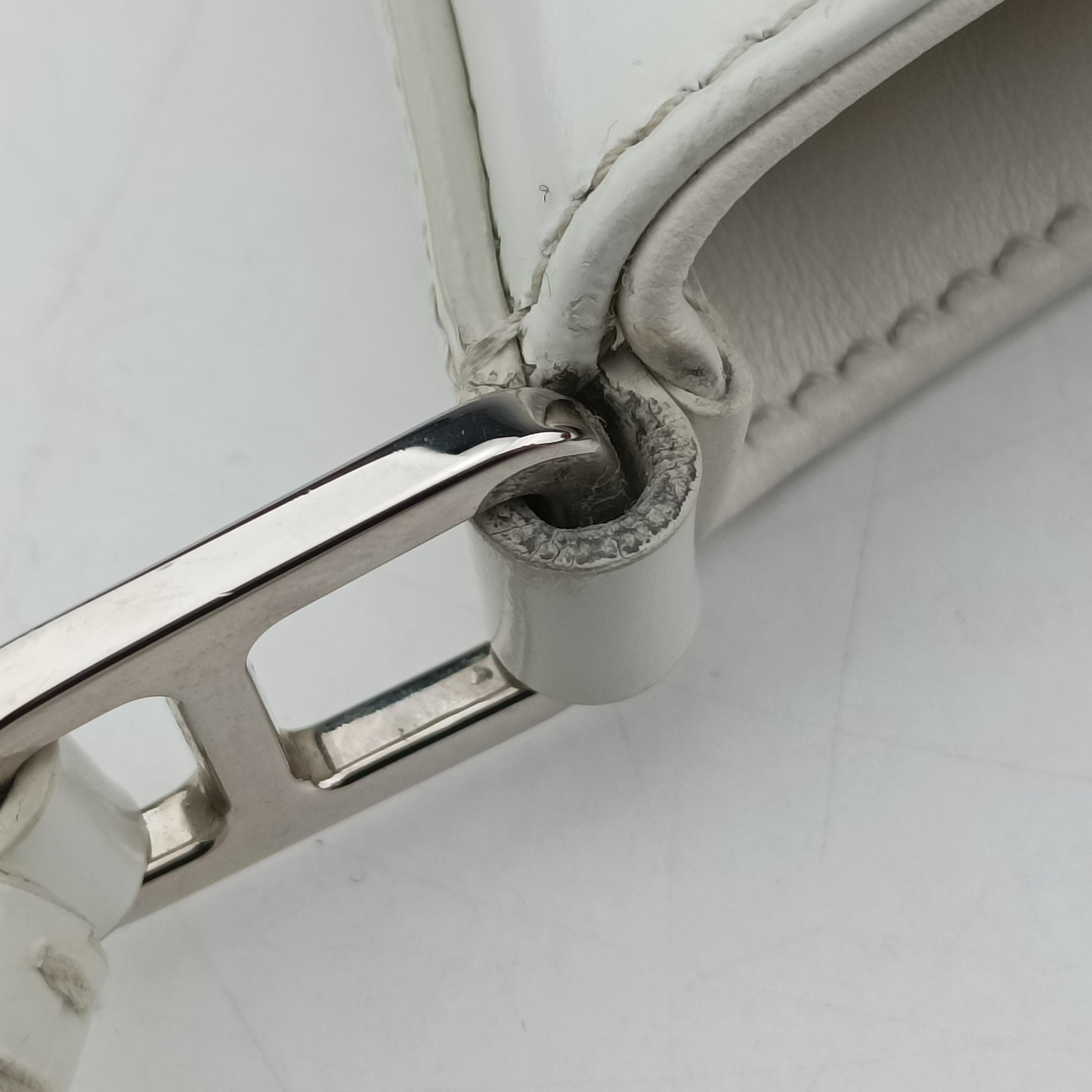 Vintage Prada Cleo White Brushed leather 1BC499 shoulderbag | stylenewstar