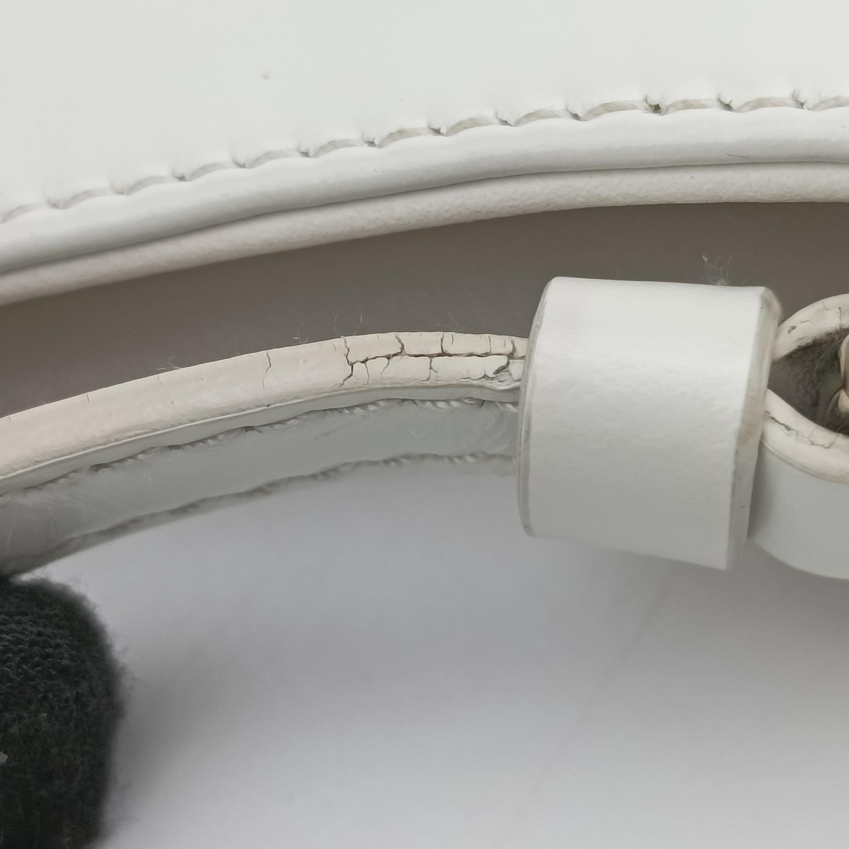 Vintage Prada Cleo White Brushed leather 1BC499 shoulderbag | stylenewstar