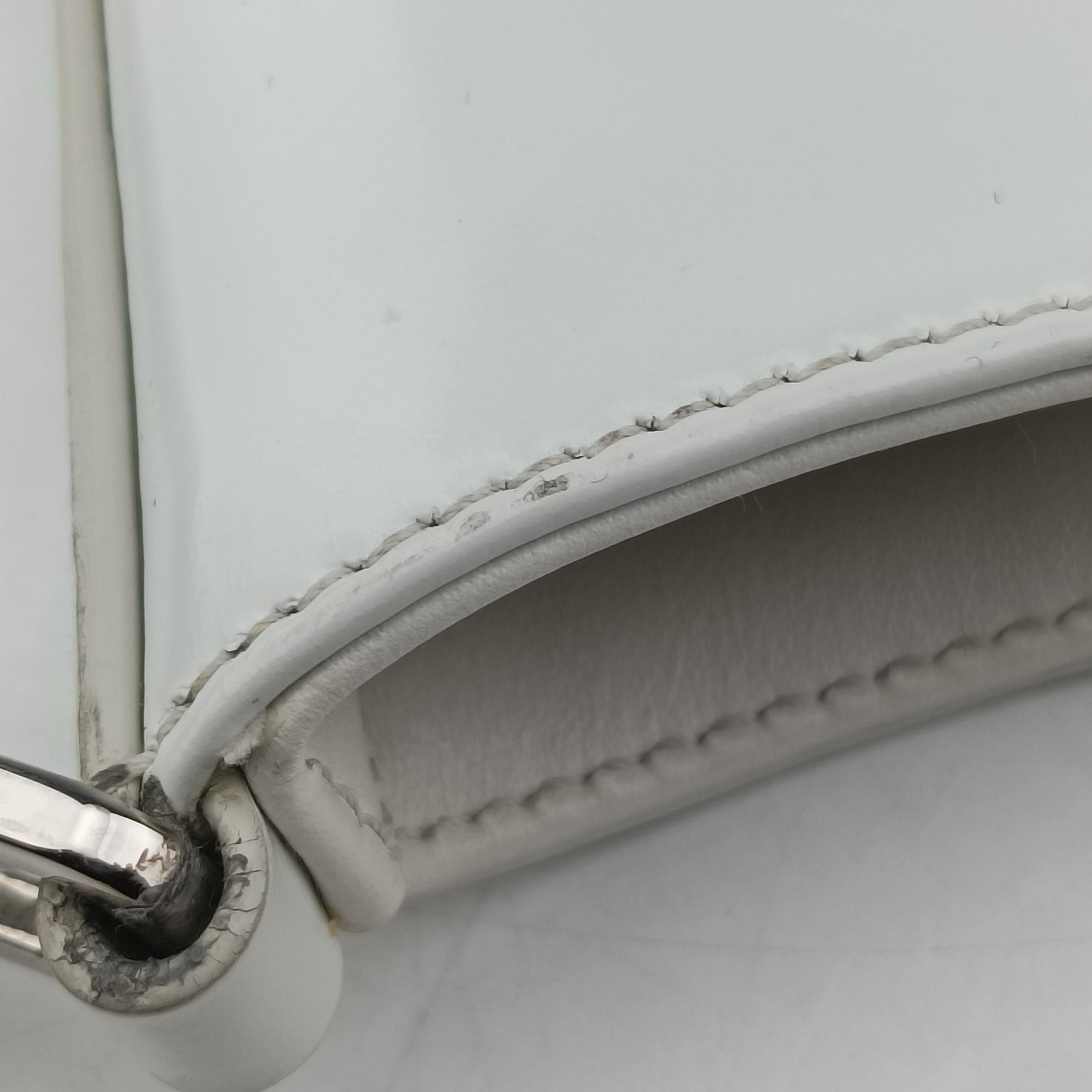 Vintage Prada Cleo White Brushed leather 1BC499 shoulderbag | stylenewstar