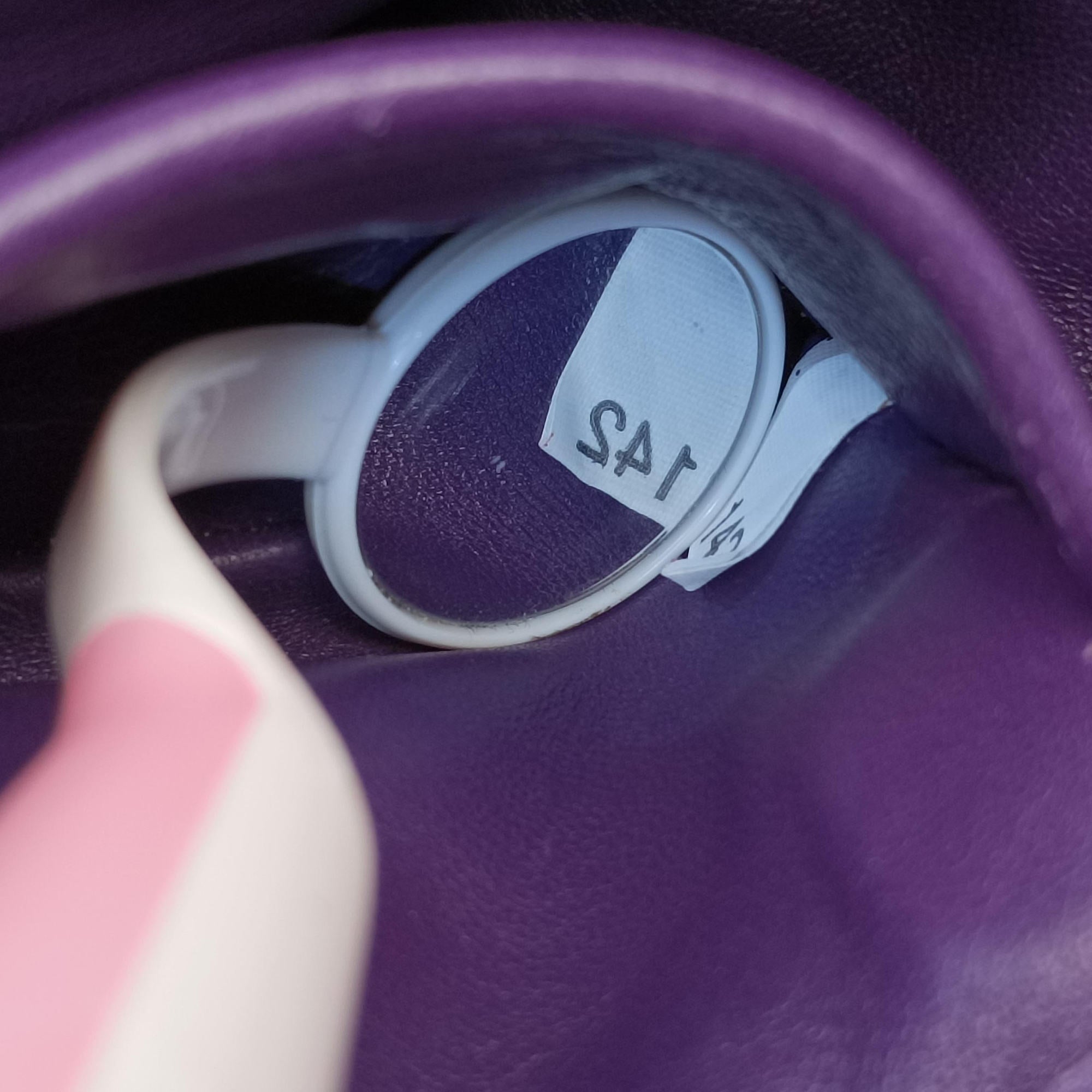 Pre-owned Miu Miu Grommet Mini Jewel Embellished Drawstring Bucket Purple lambskin  shoulderbag | stylenewstar