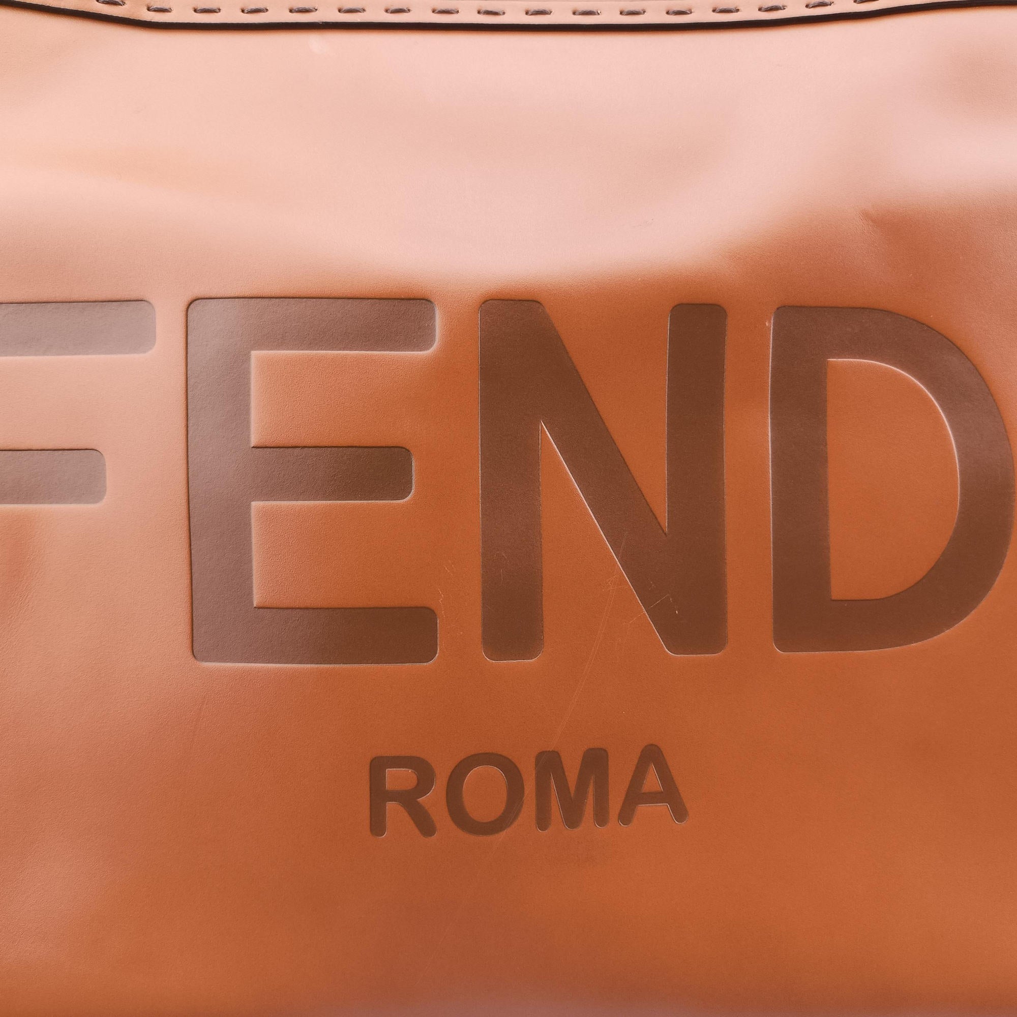 Pre-owned Fendi Sunshine Brown Leather 8BH372 shoulderbag | stylenewstar