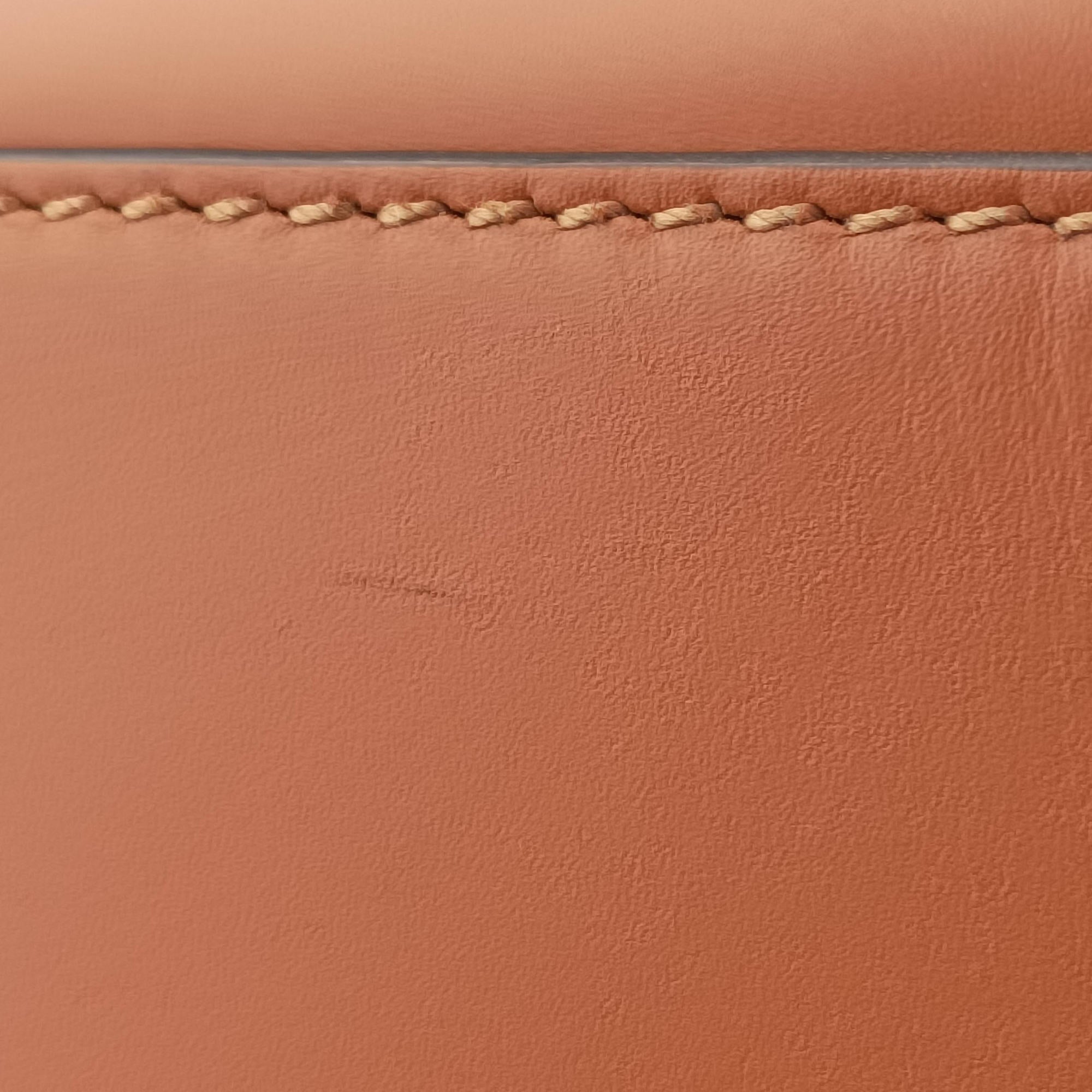 Pre-owned Fendi Sunshine Brown Leather 8BH372 shoulderbag | stylenewstar