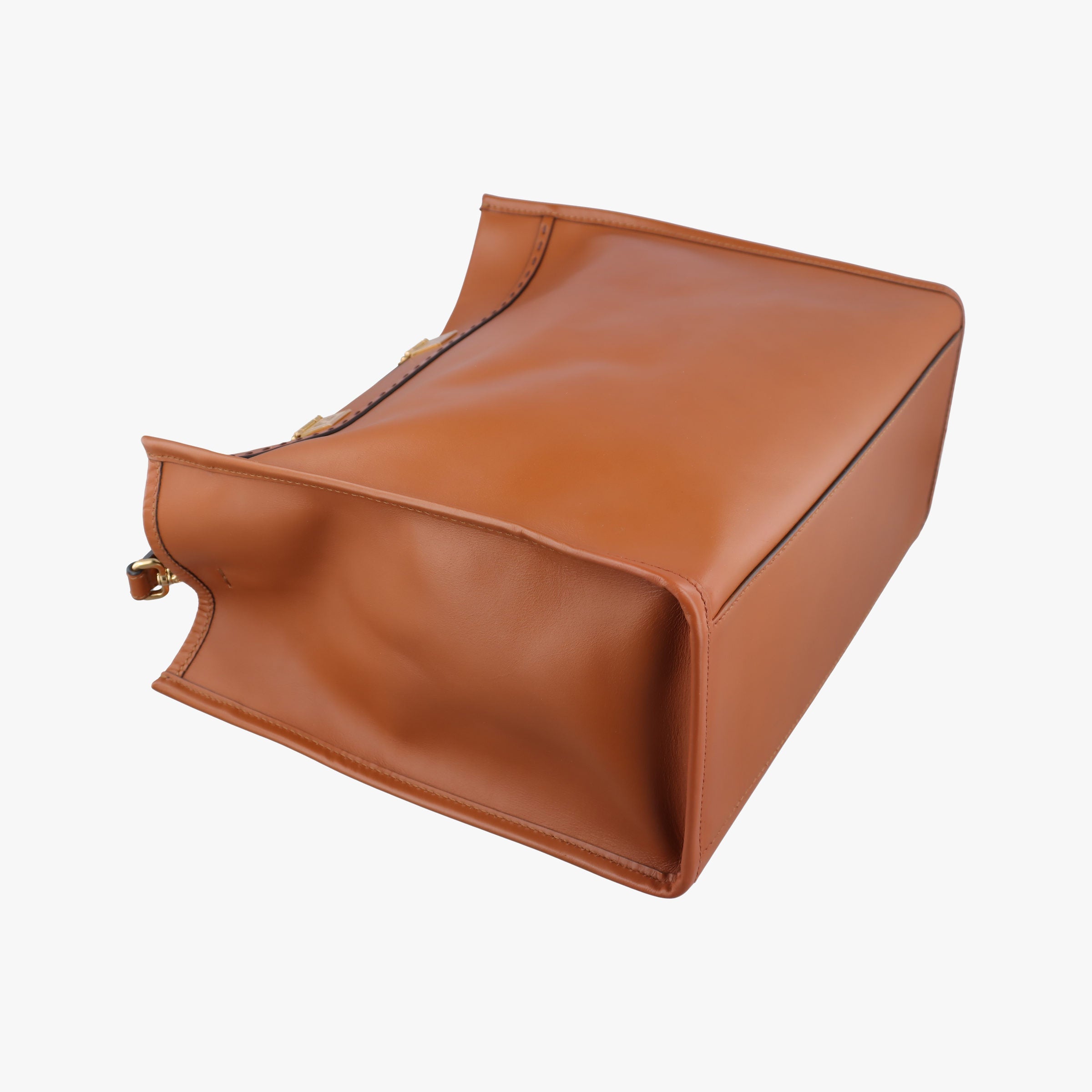 Pre-owned Fendi Sunshine Brown Leather 8BH372 shoulderbag | stylenewstar