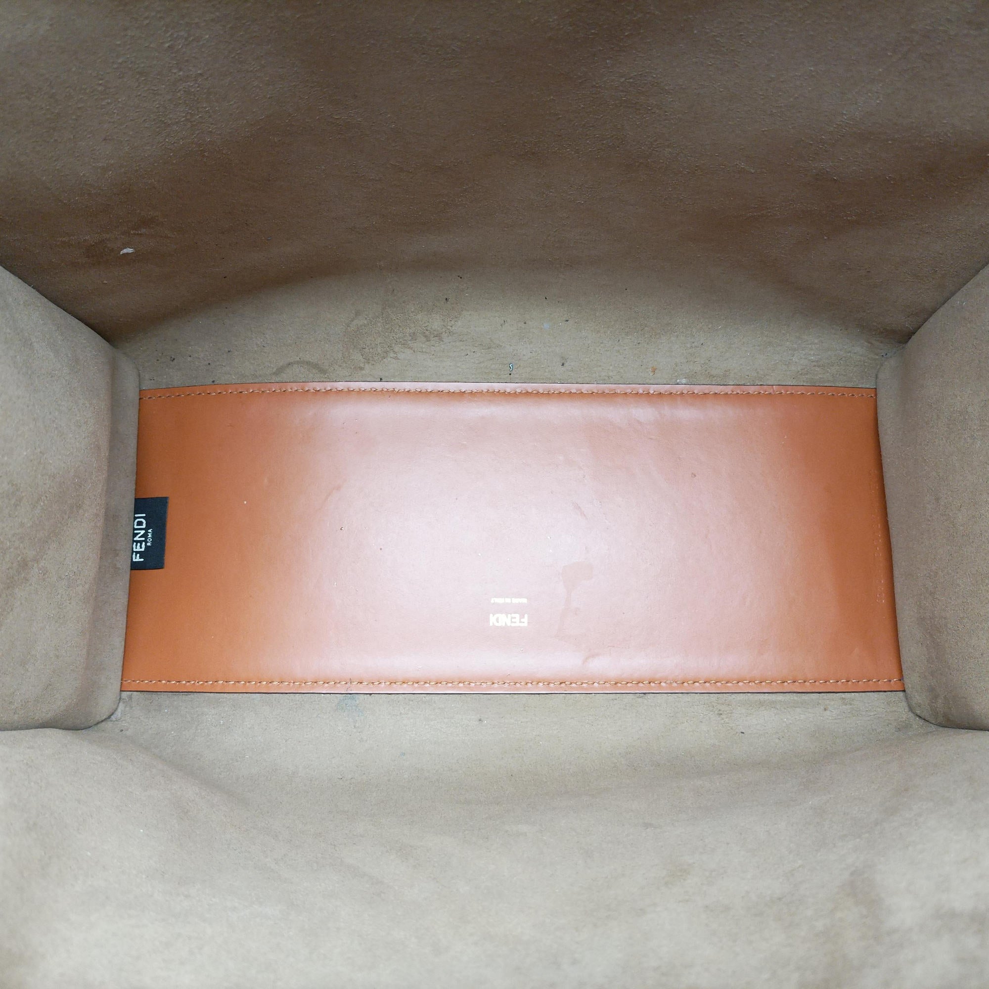 Pre-owned Fendi Sunshine Brown Leather 8BH372 shoulderbag | stylenewstar