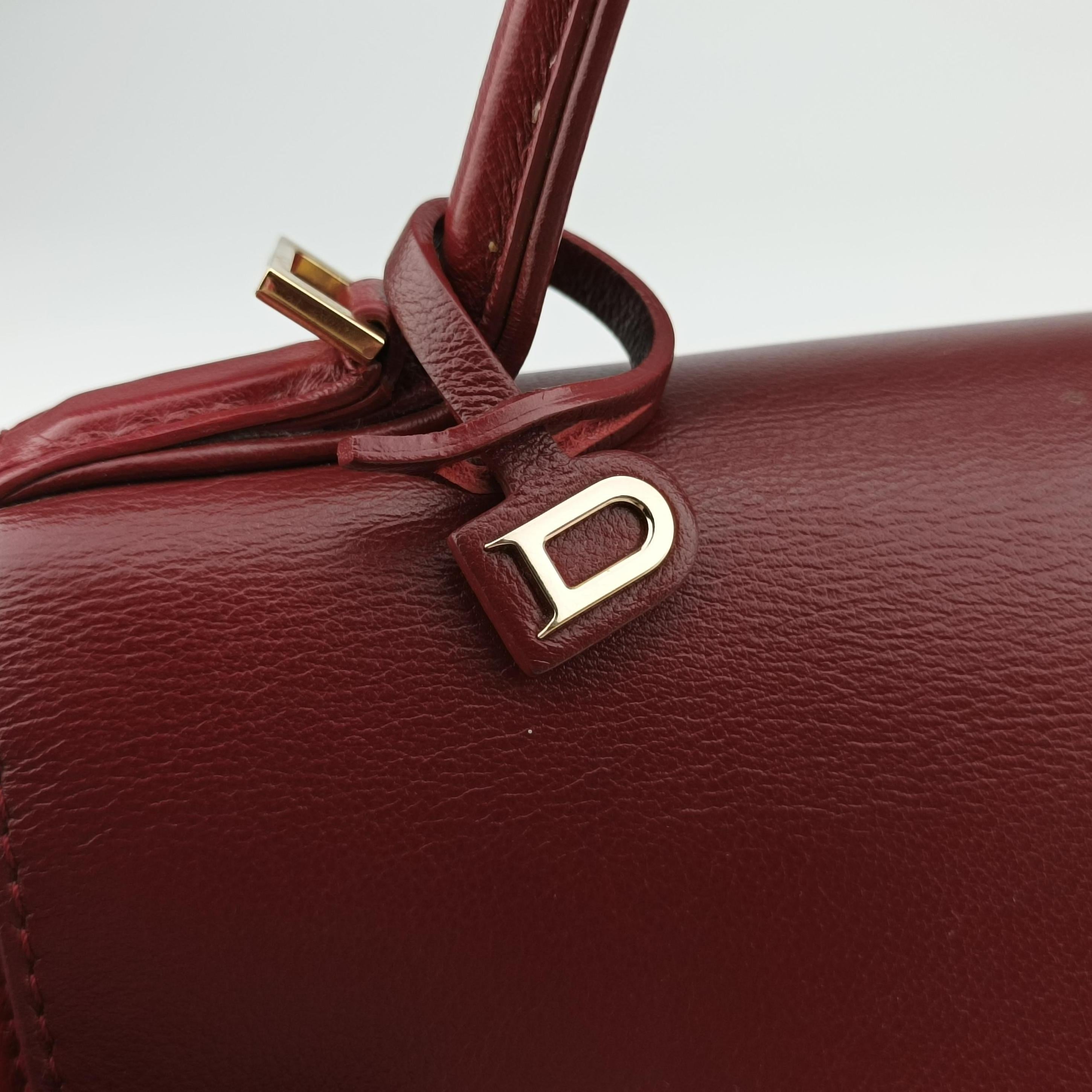 Pre-owned Delvaux Tampete Red Leather  shoulderbag | stylenewstar
