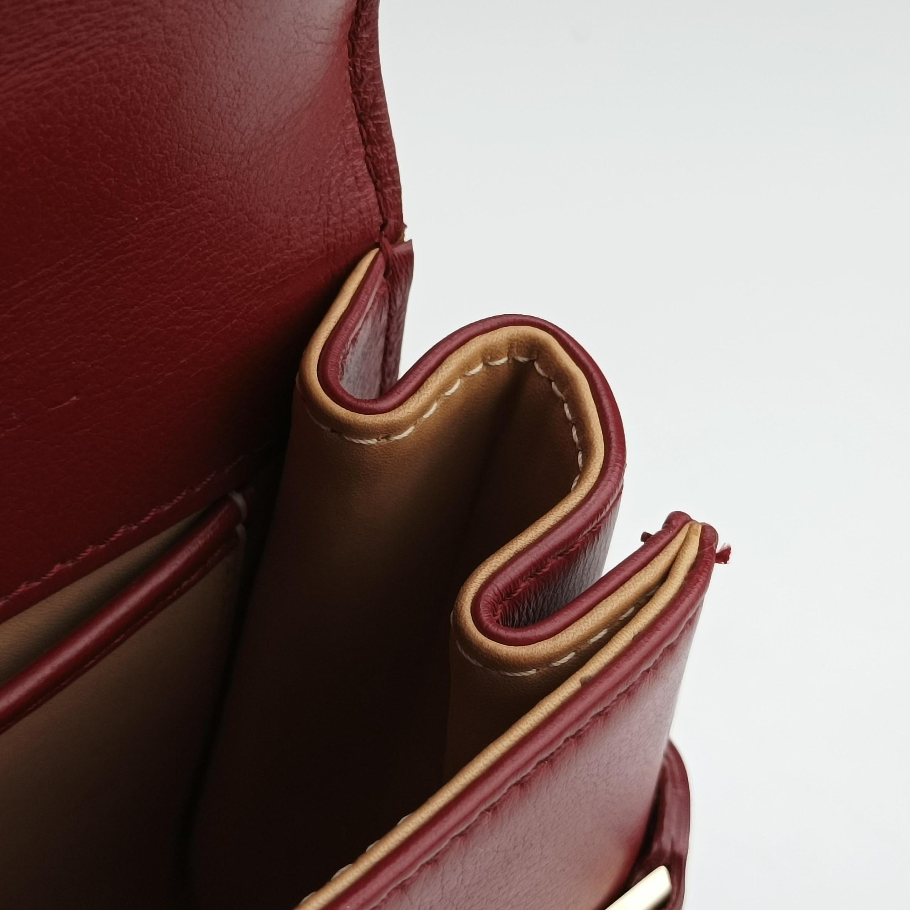 Pre-owned Delvaux Tampete Red Leather  shoulderbag | stylenewstar