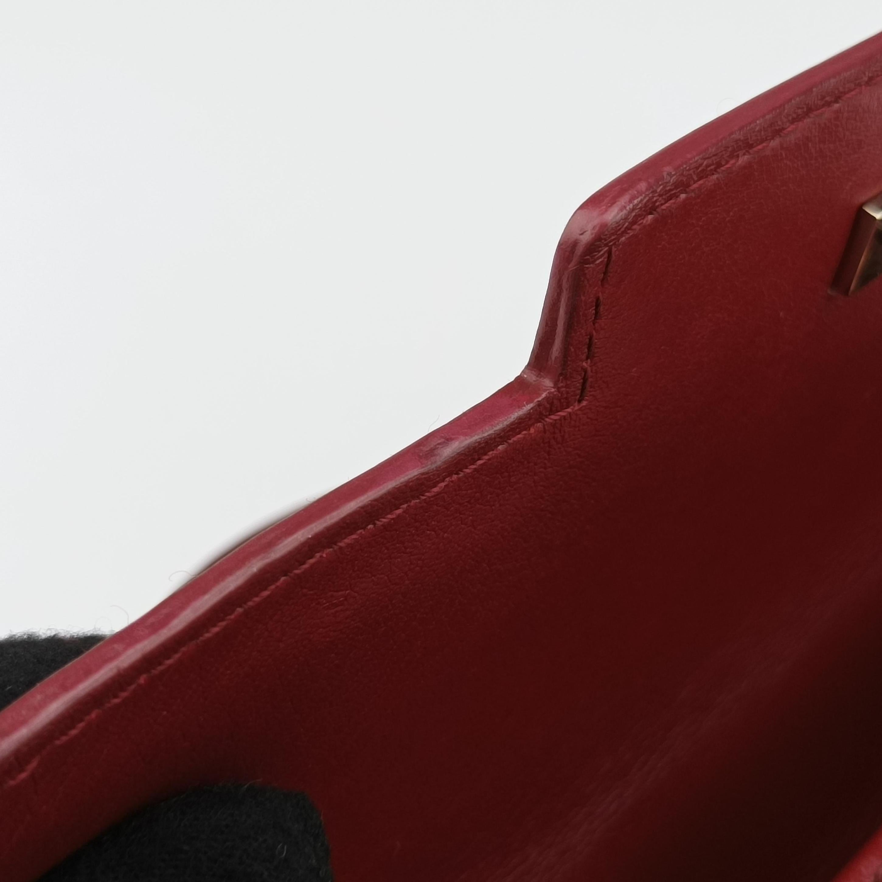 Pre-owned Delvaux Tampete Red Leather  shoulderbag | stylenewstar