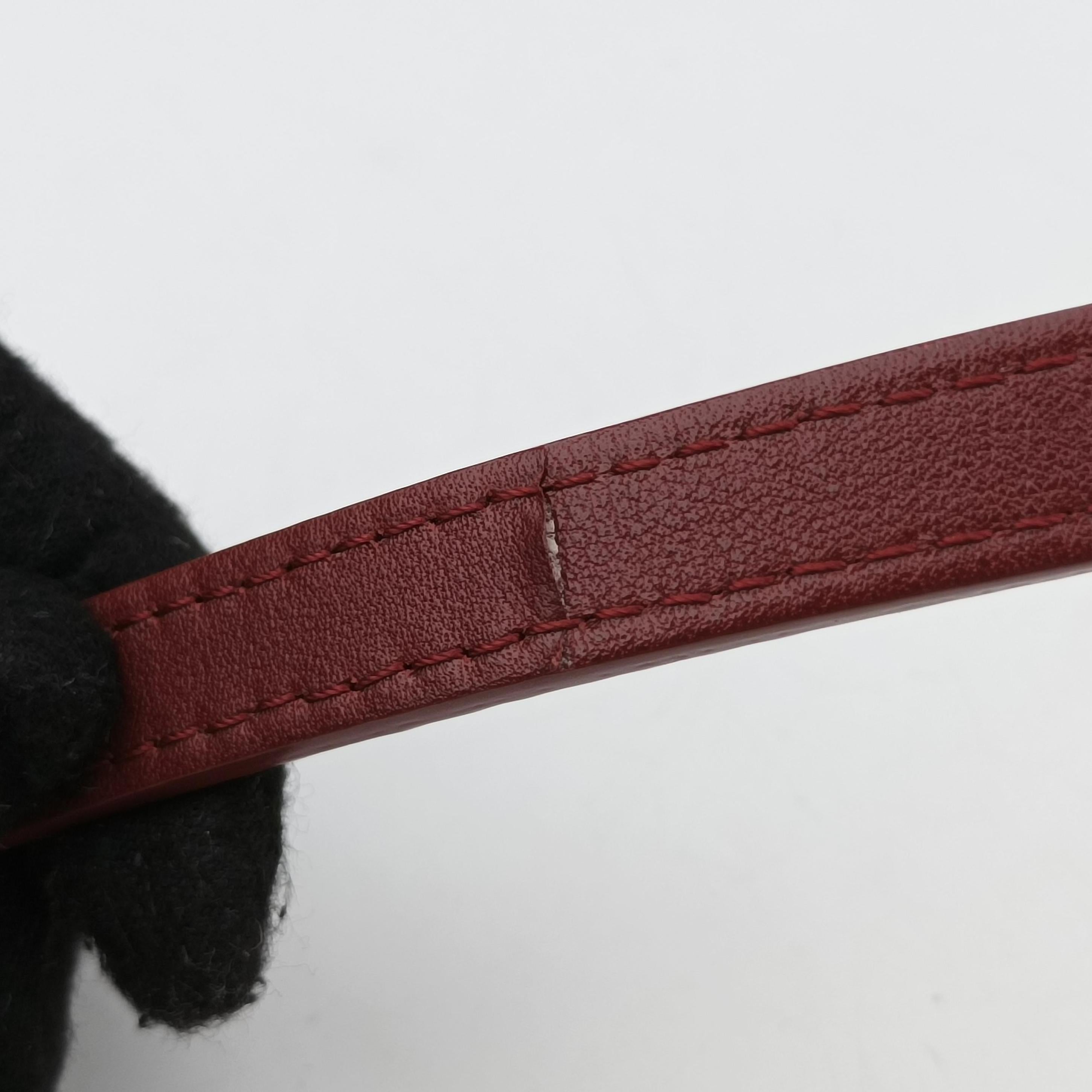 Pre-owned Delvaux Tampete Red Leather  shoulderbag | stylenewstar
